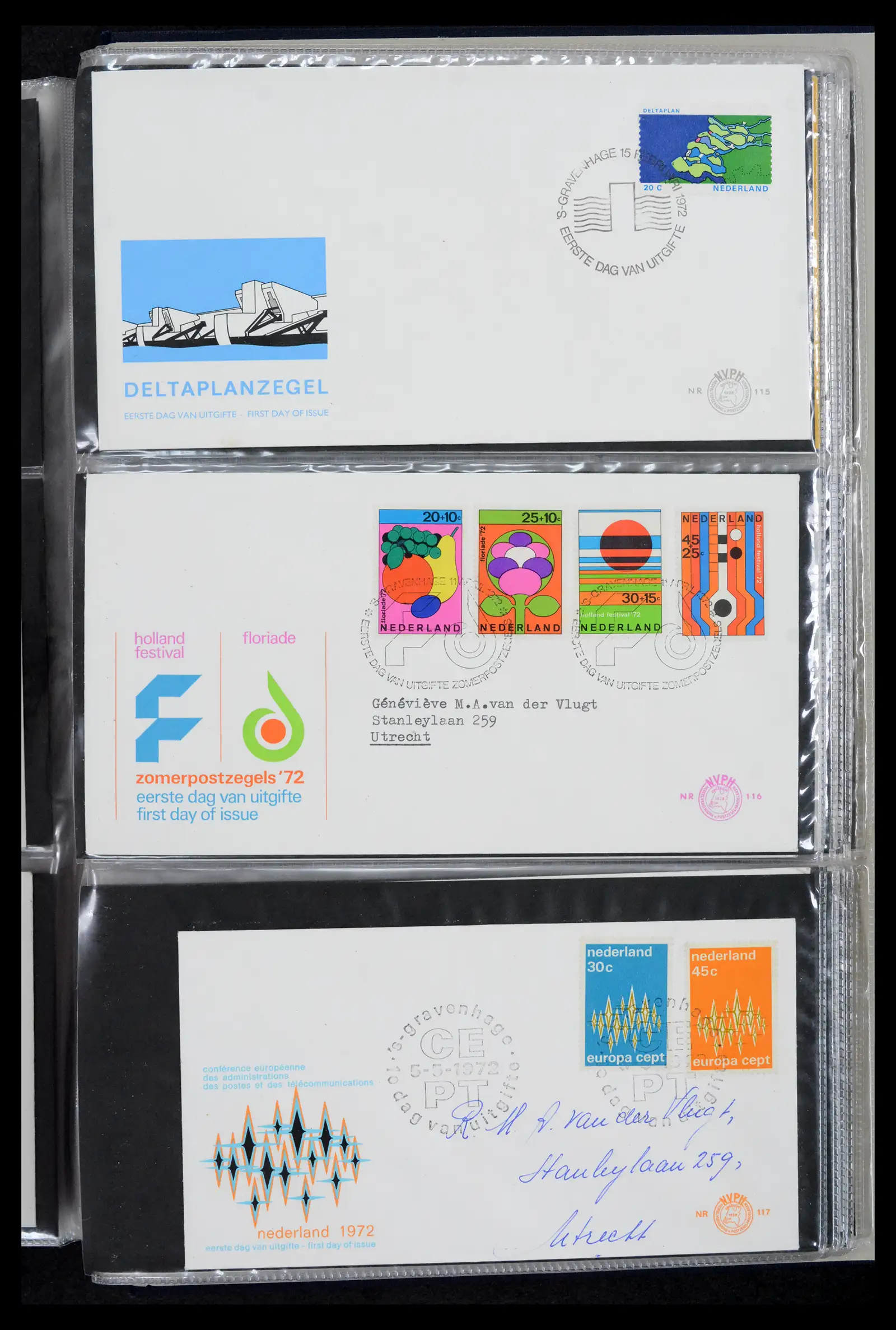 42029 0039 - Stamp collection 42029 Netherlands FDCs complete 1950-1976.