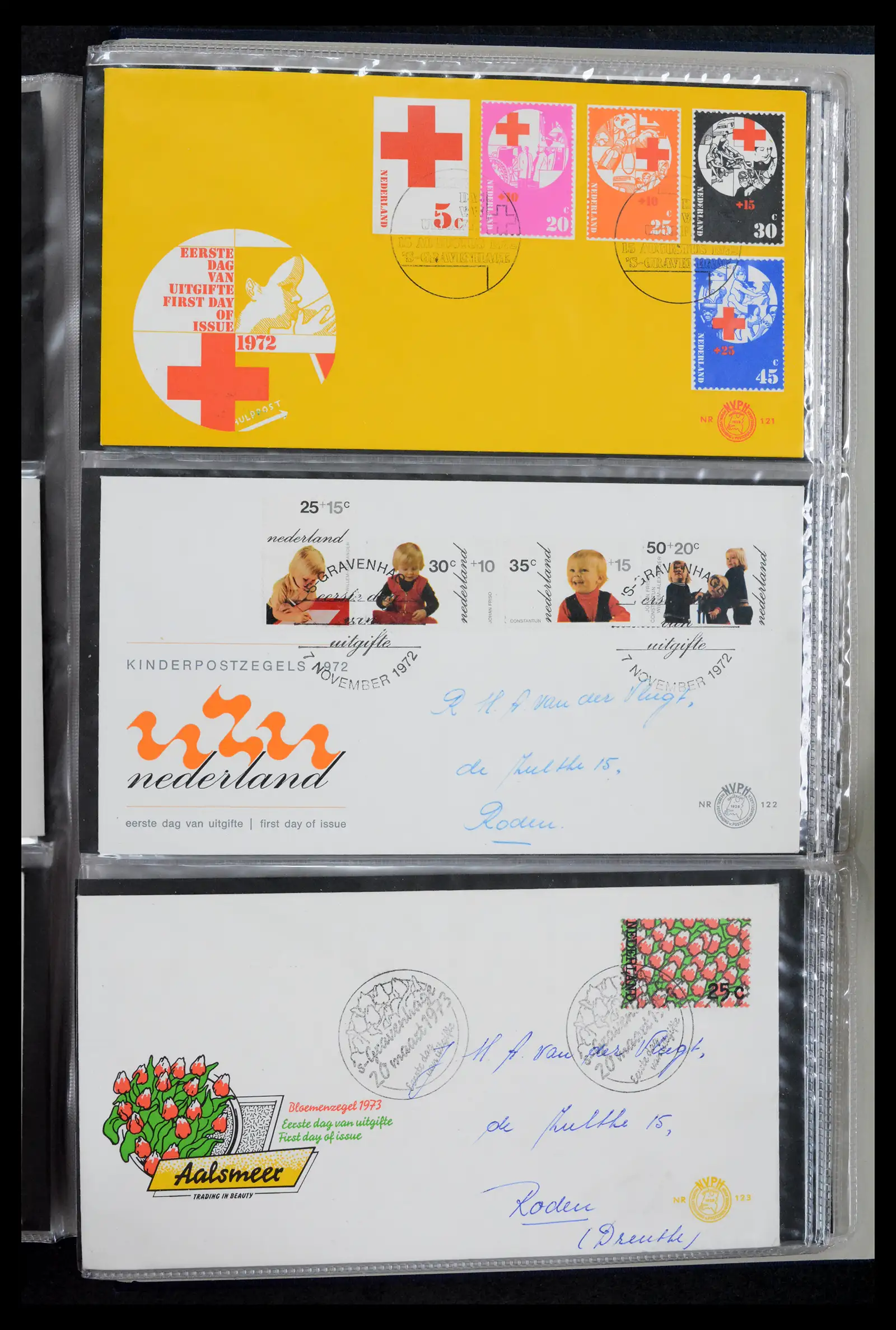 42029 0041 - Stamp collection 42029 Netherlands FDCs complete 1950-1976.