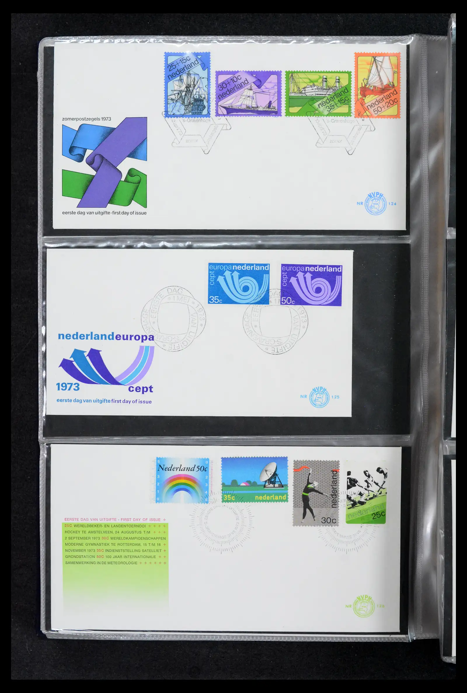 42029 0042 - Stamp collection 42029 Netherlands FDCs complete 1950-1976.