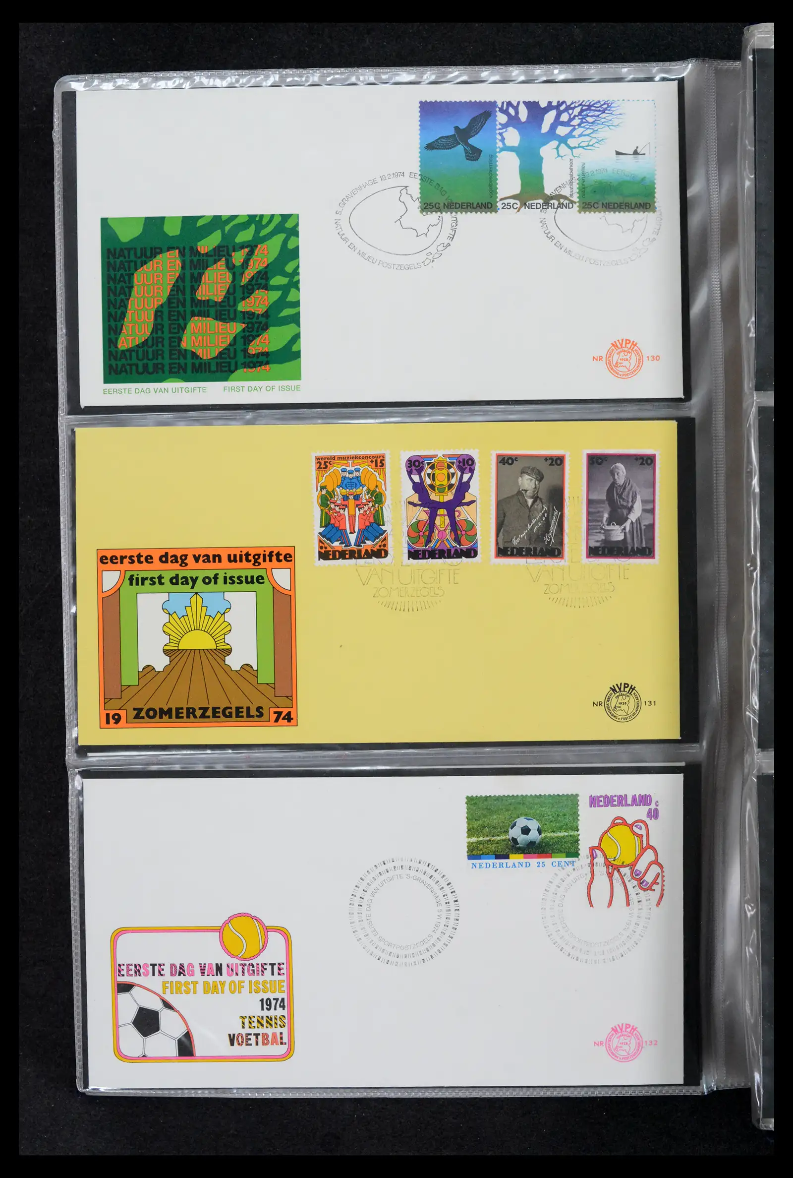 42029 0044 - Stamp collection 42029 Netherlands FDCs complete 1950-1976.