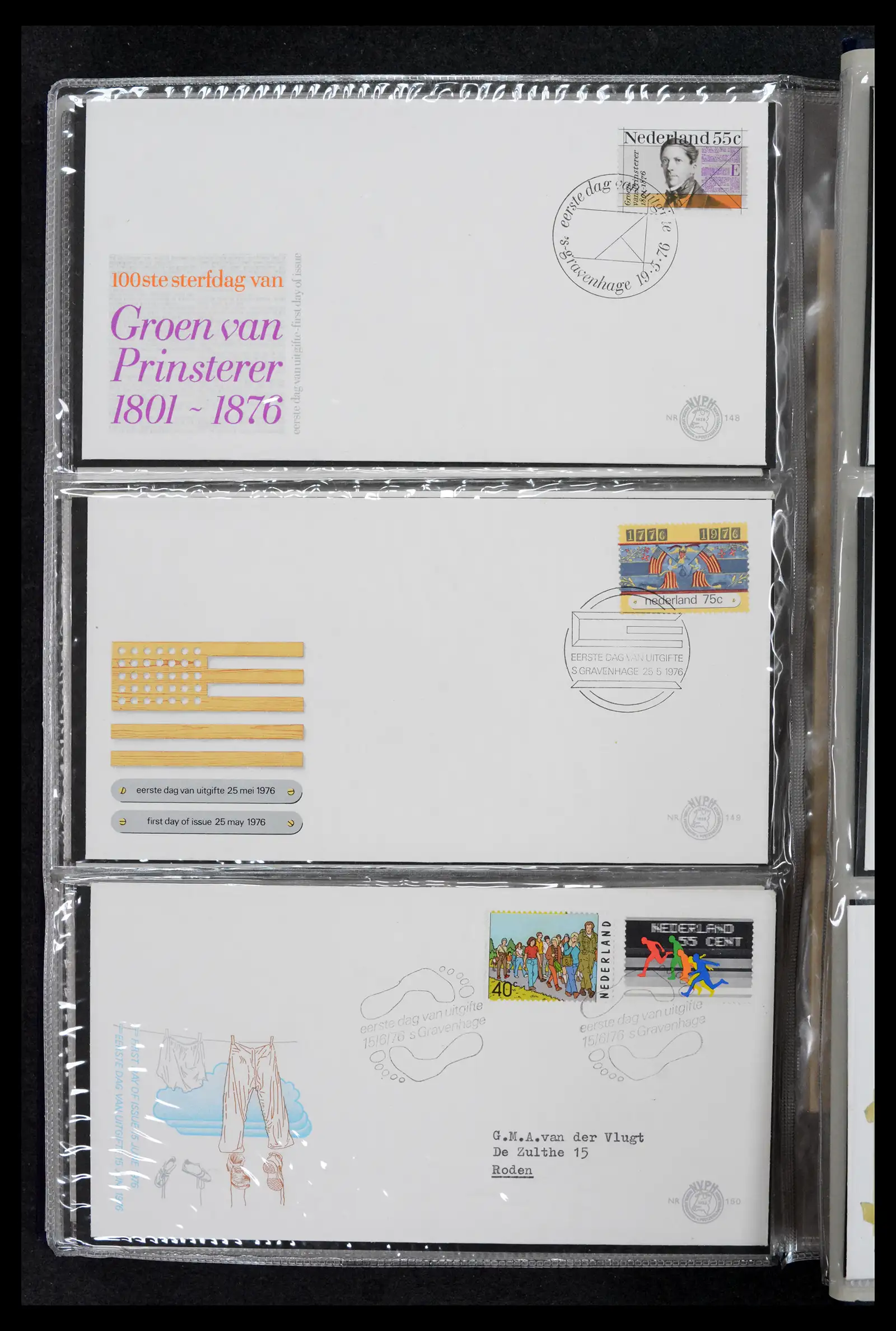 42029 0050 - Stamp collection 42029 Netherlands FDCs complete 1950-1976.