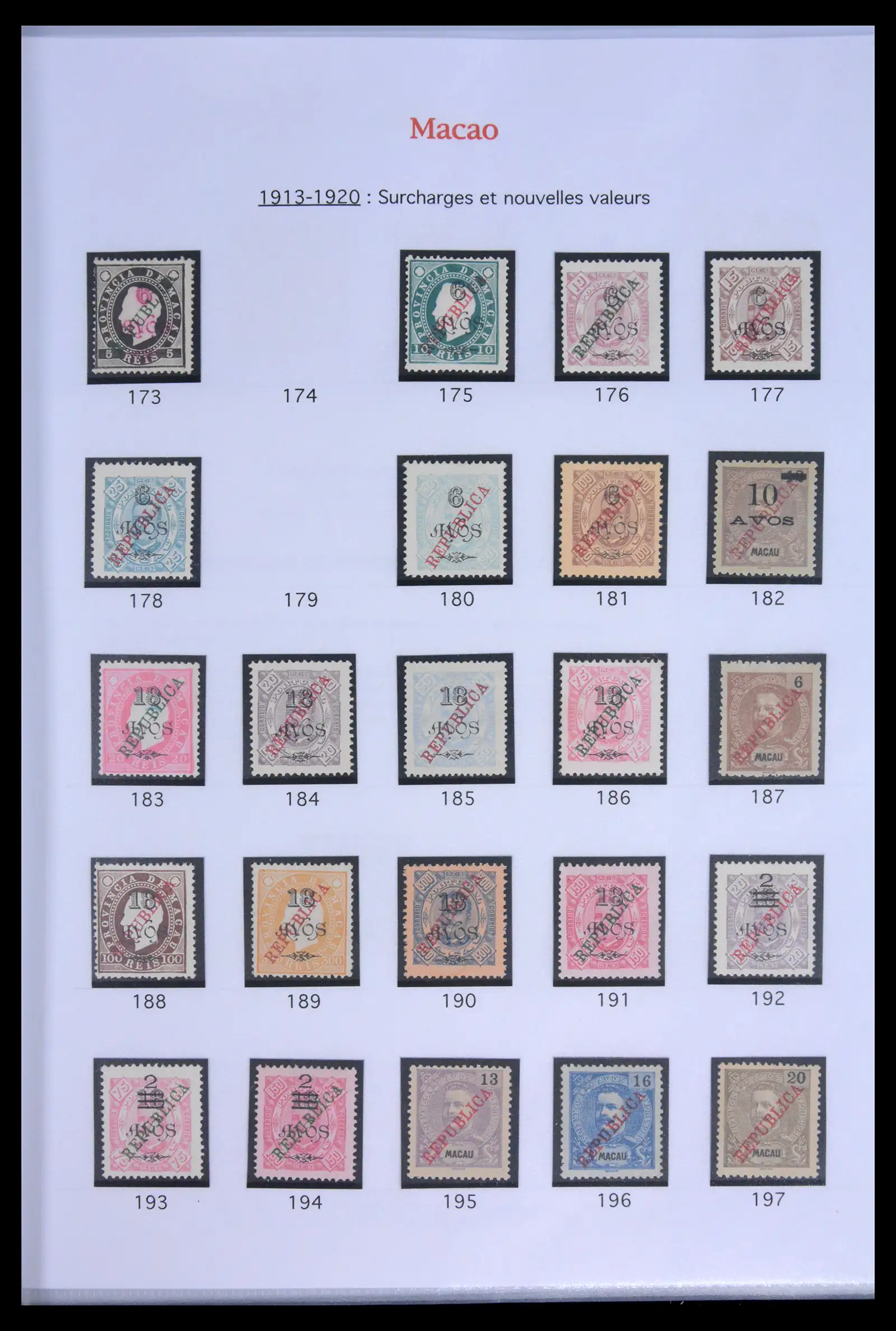 42030 0002 - Postzegelverzameling 42030 Macau 1898-1974.