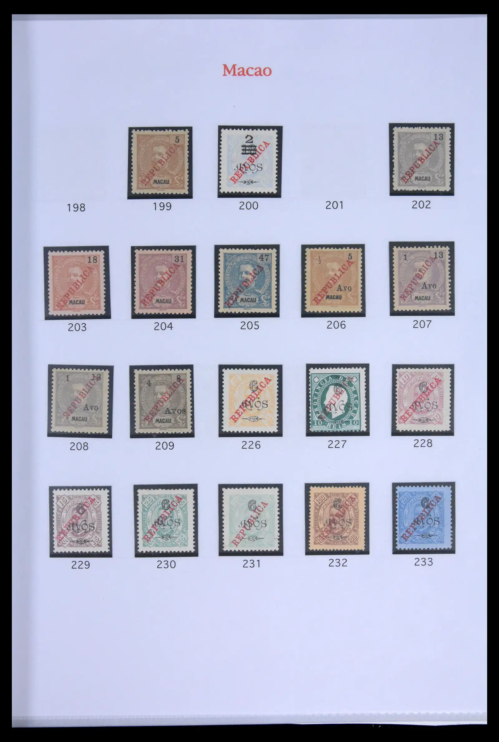 42030 0004 - Postzegelverzameling 42030 Macau 1898-1974.