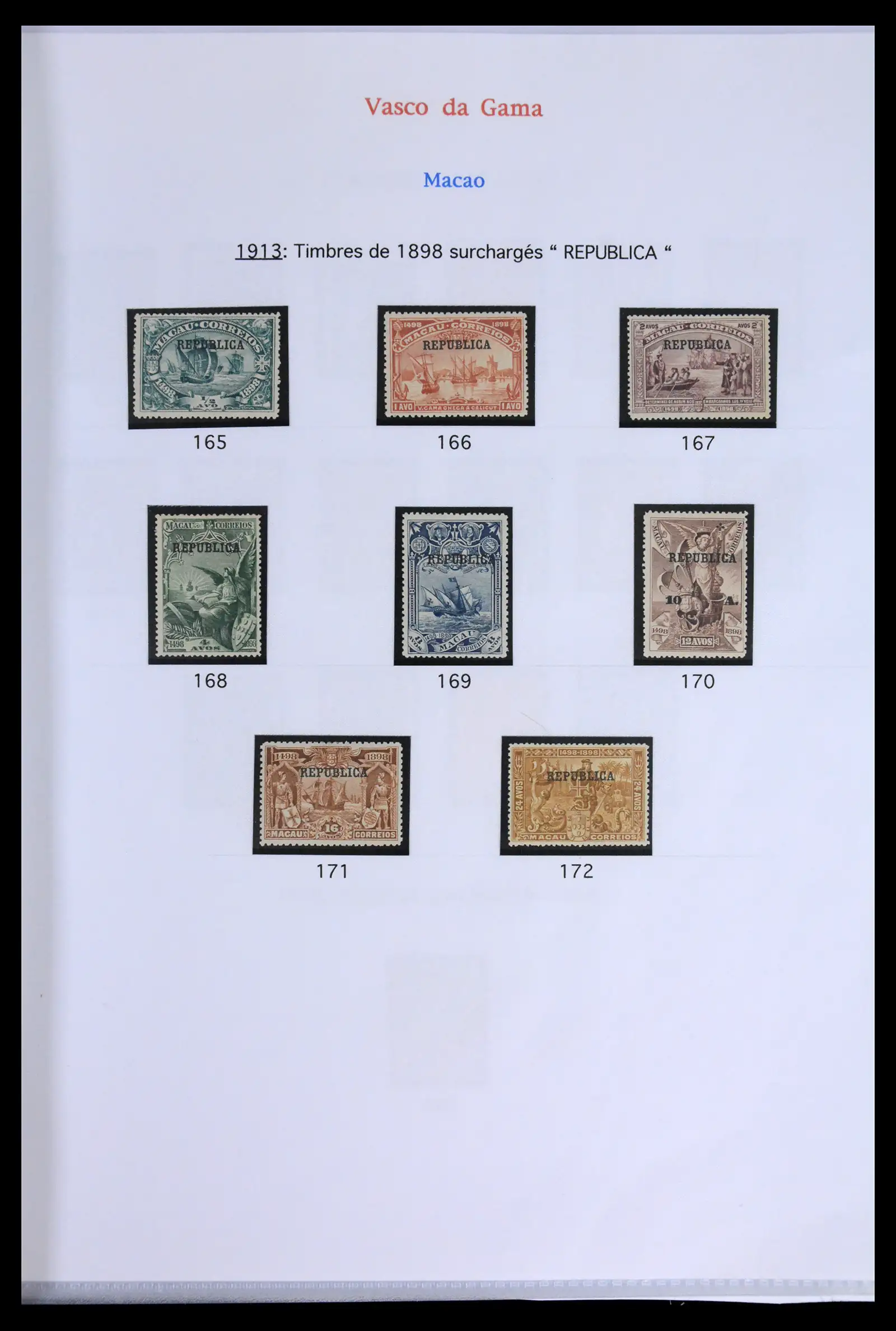 42030 0007 - Postzegelverzameling 42030 Macau 1898-1974.