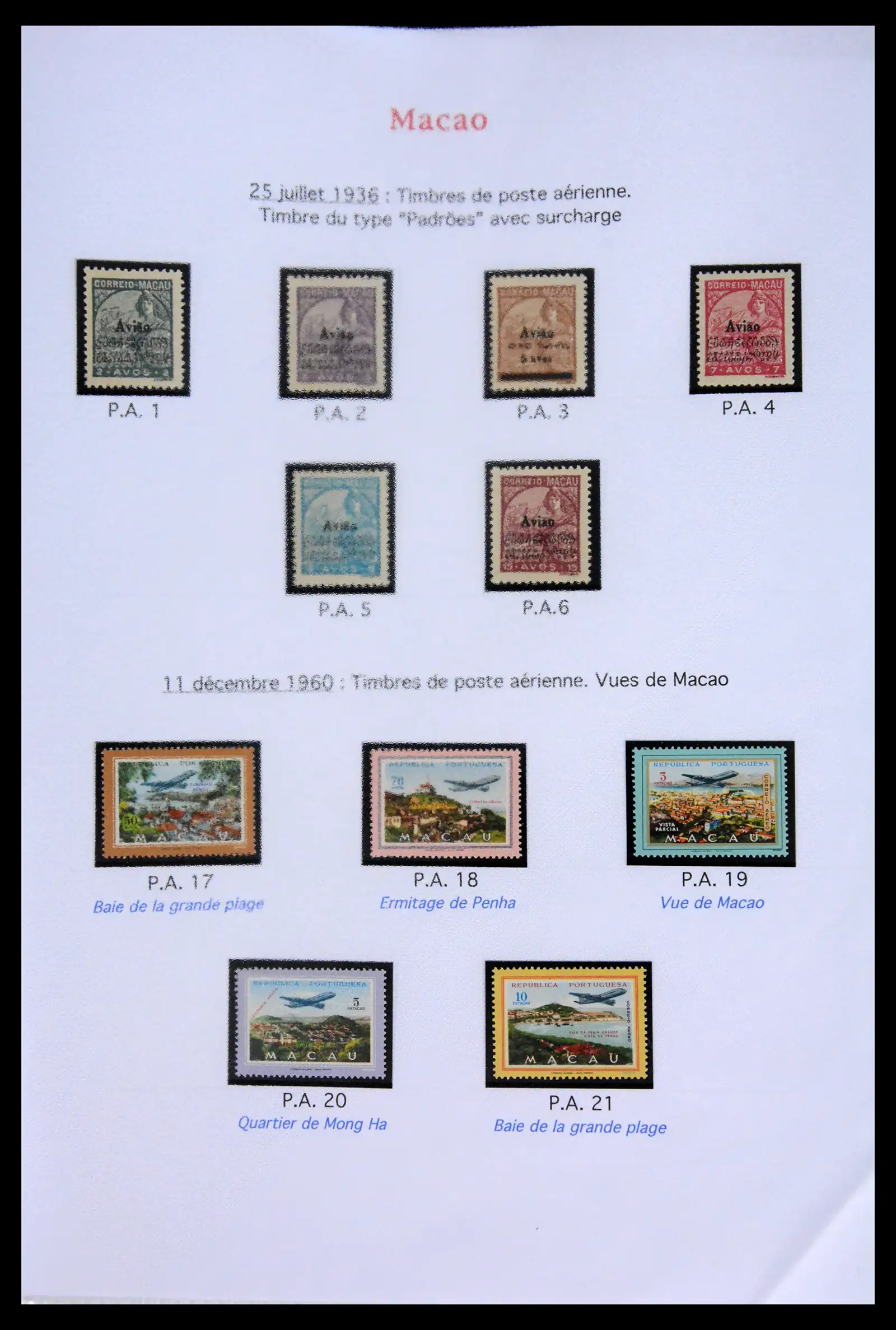 42030 0019 - Postzegelverzameling 42030 Macau 1898-1974.