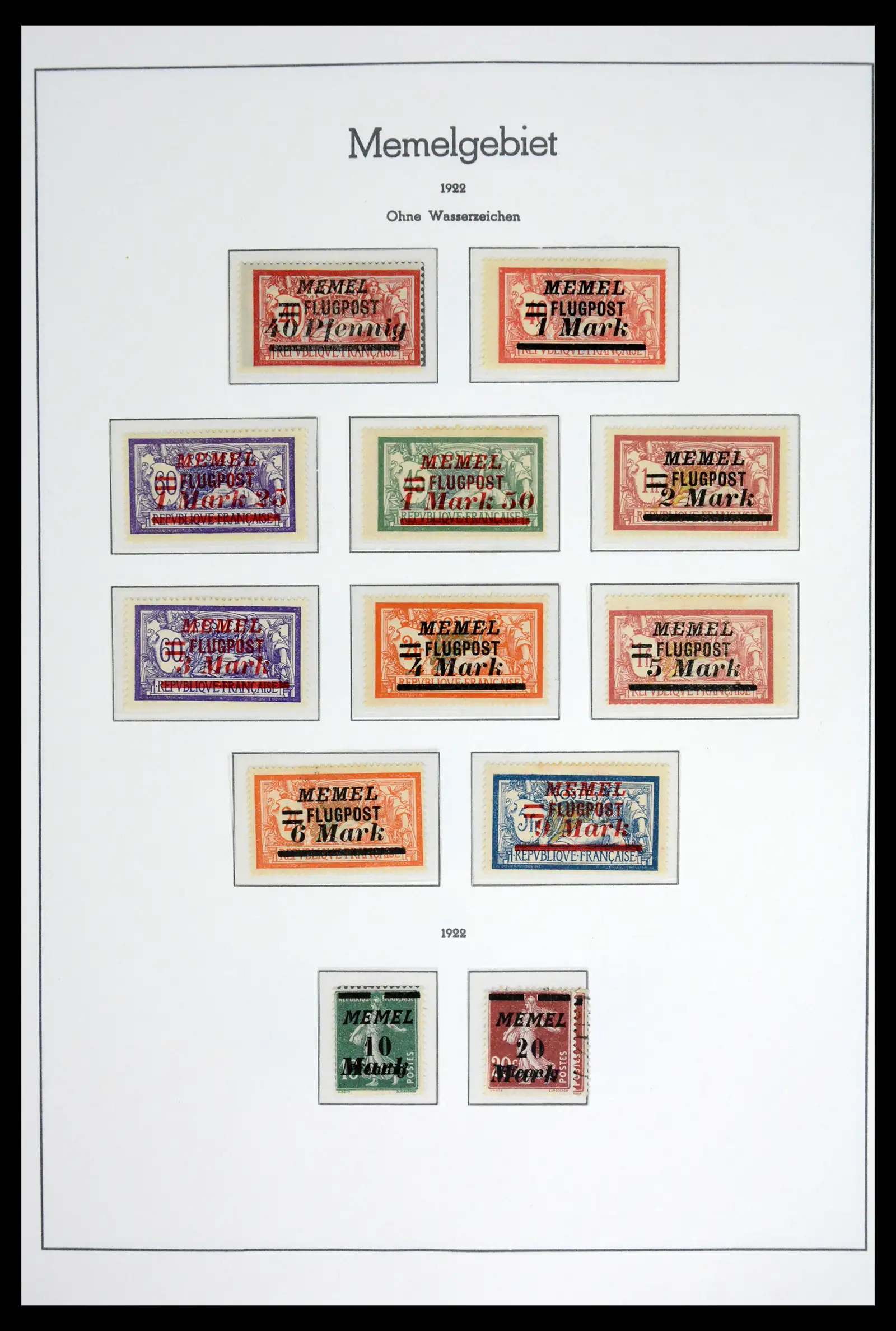 42033 0050 - Stamp collection 42033 German territories 1920-1939.