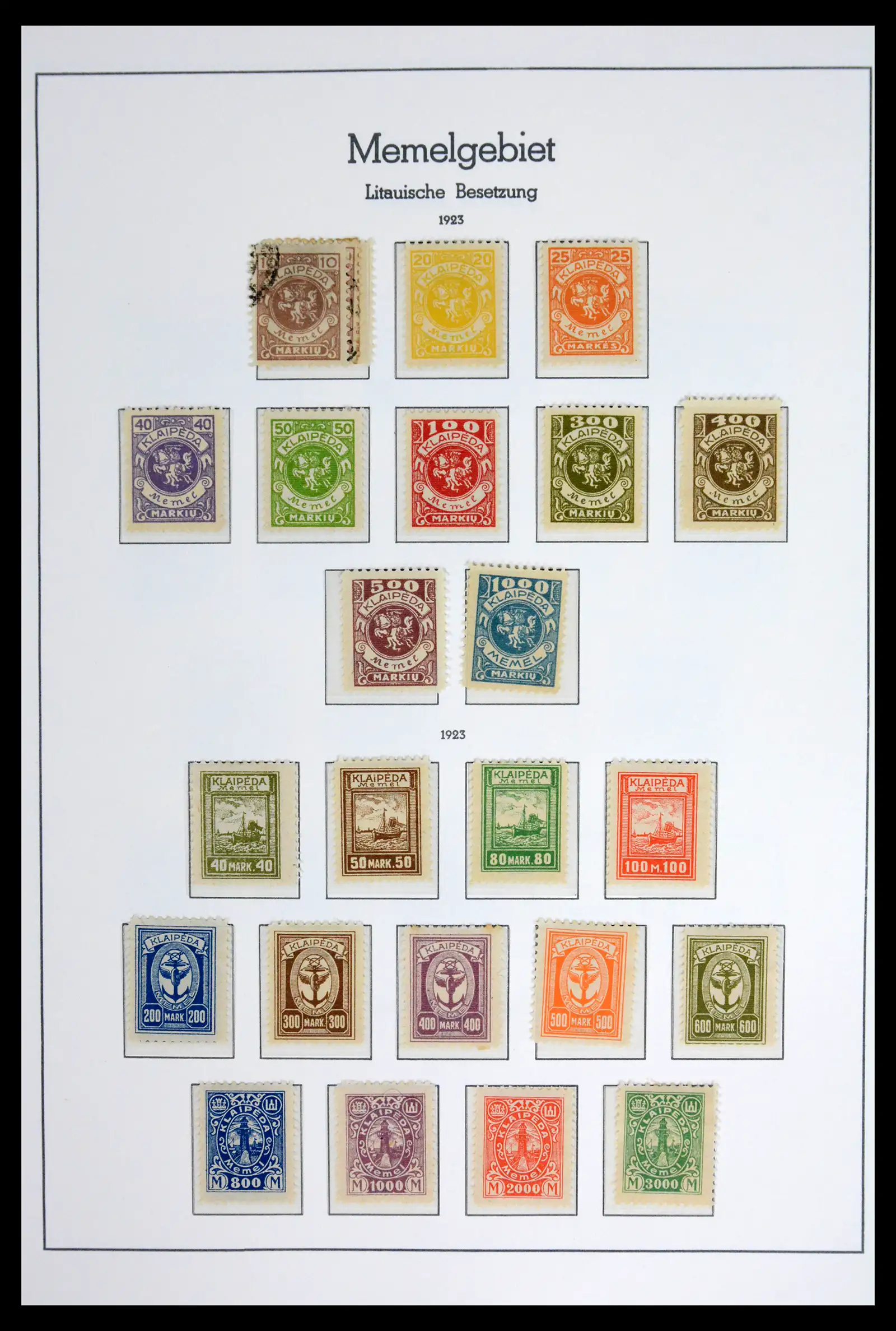42033 0053 - Stamp collection 42033 German territories 1920-1939.