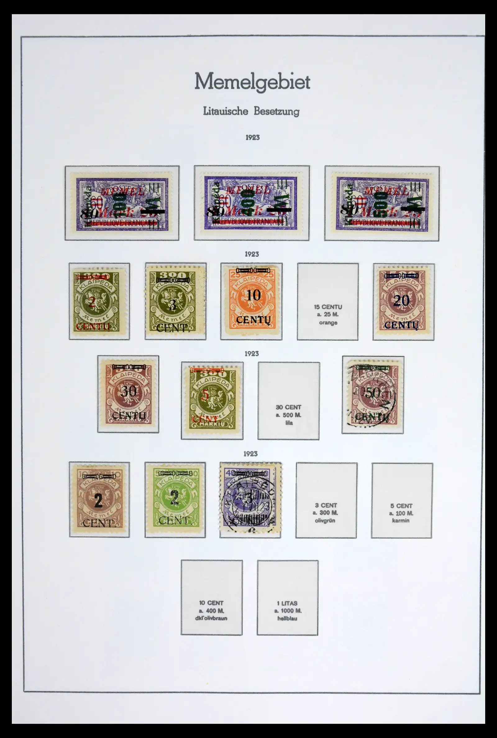 42033 0054 - Stamp collection 42033 German territories 1920-1939.