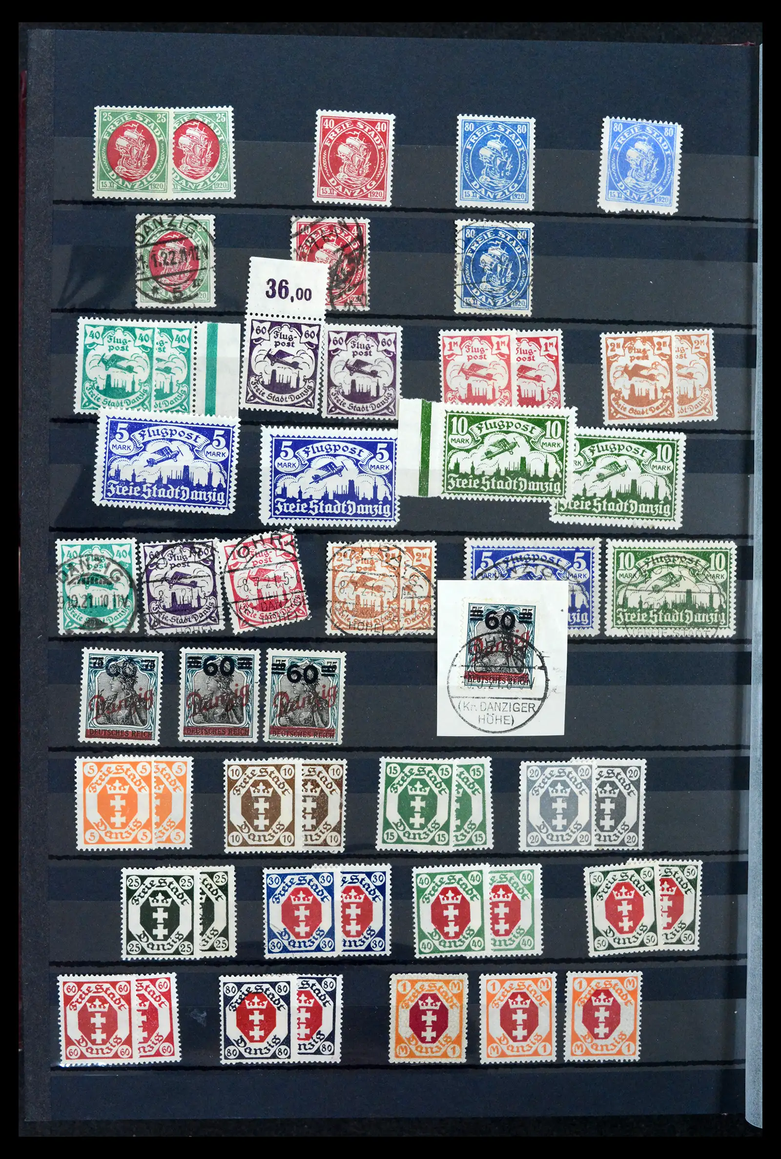 42037 0007 - Postzegelverzameling 42037 Danzig/Memel gespecialiseerd 1920-1939.