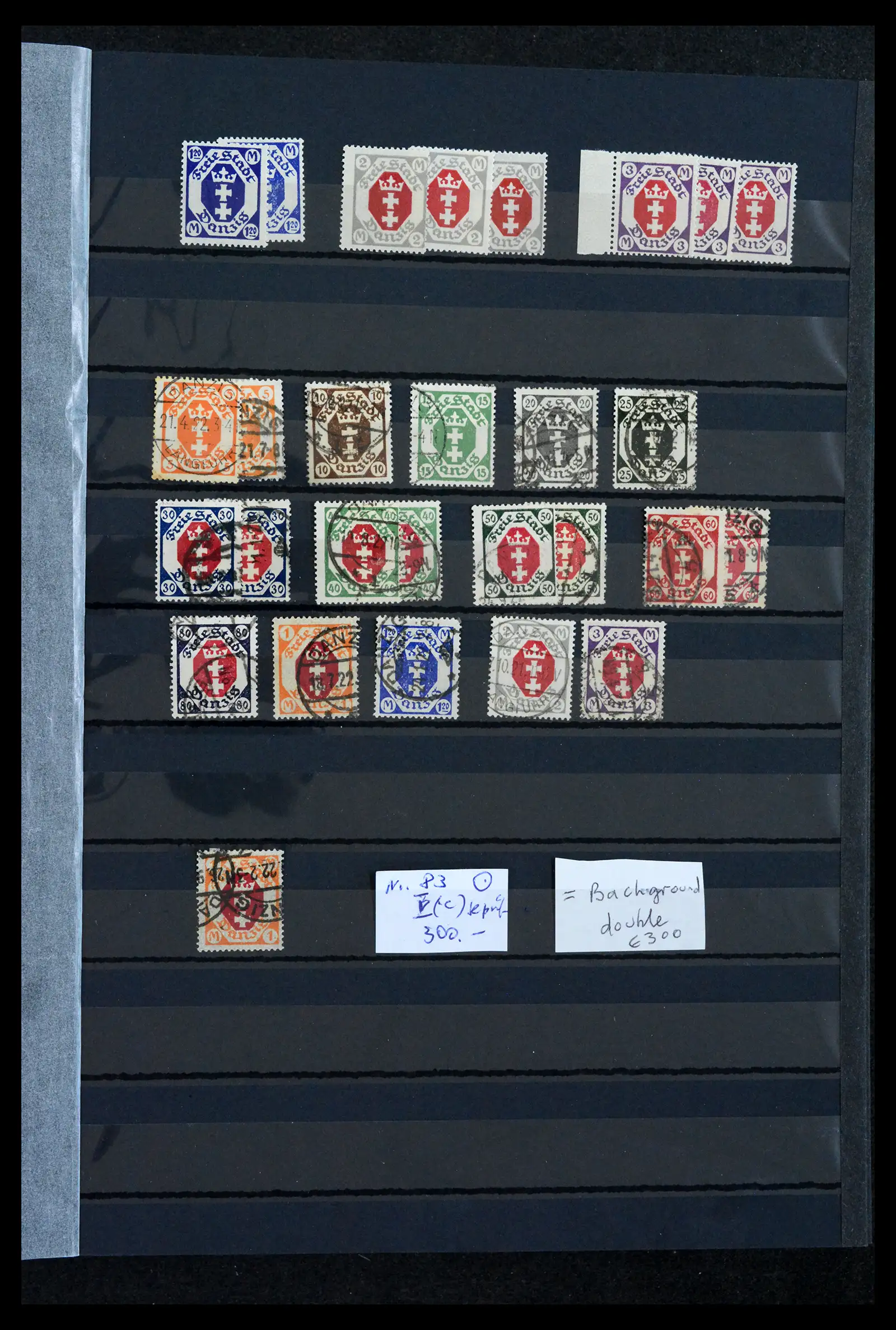 42037 0008 - Postzegelverzameling 42037 Danzig/Memel gespecialiseerd 1920-1939.