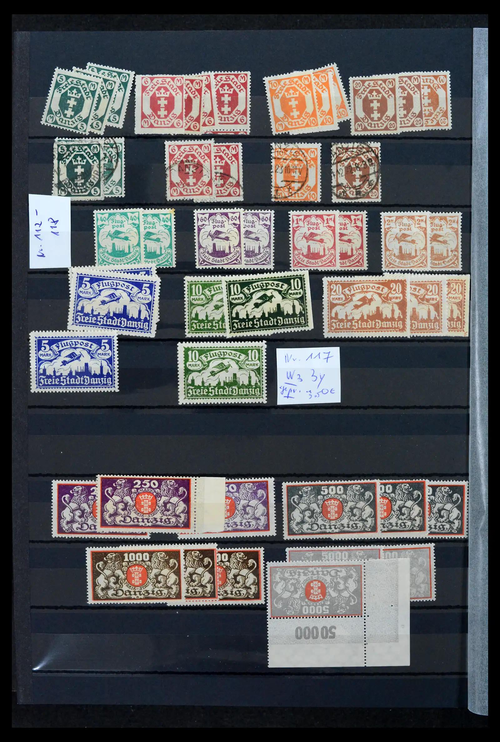 42037 0011 - Postzegelverzameling 42037 Danzig/Memel gespecialiseerd 1920-1939.