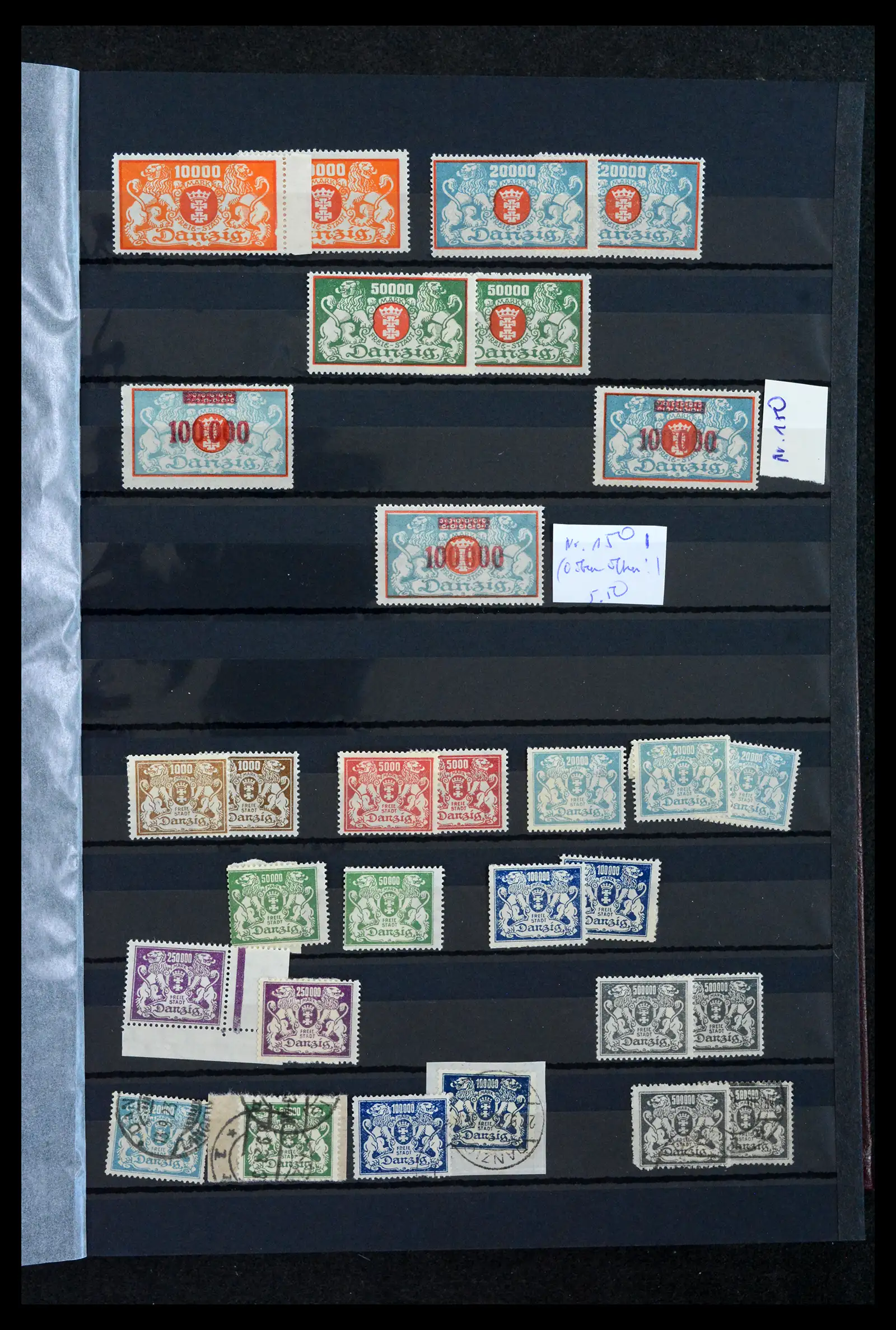 42037 0014 - Postzegelverzameling 42037 Danzig/Memel gespecialiseerd 1920-1939.