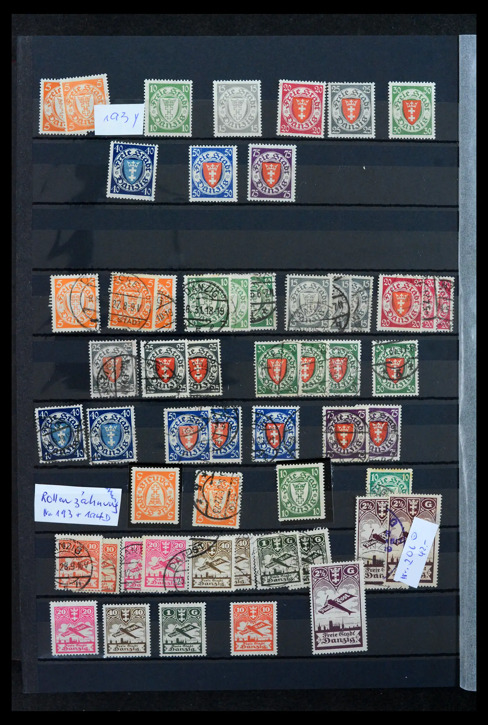 42037 0017 - Postzegelverzameling 42037 Danzig/Memel gespecialiseerd 1920-1939.