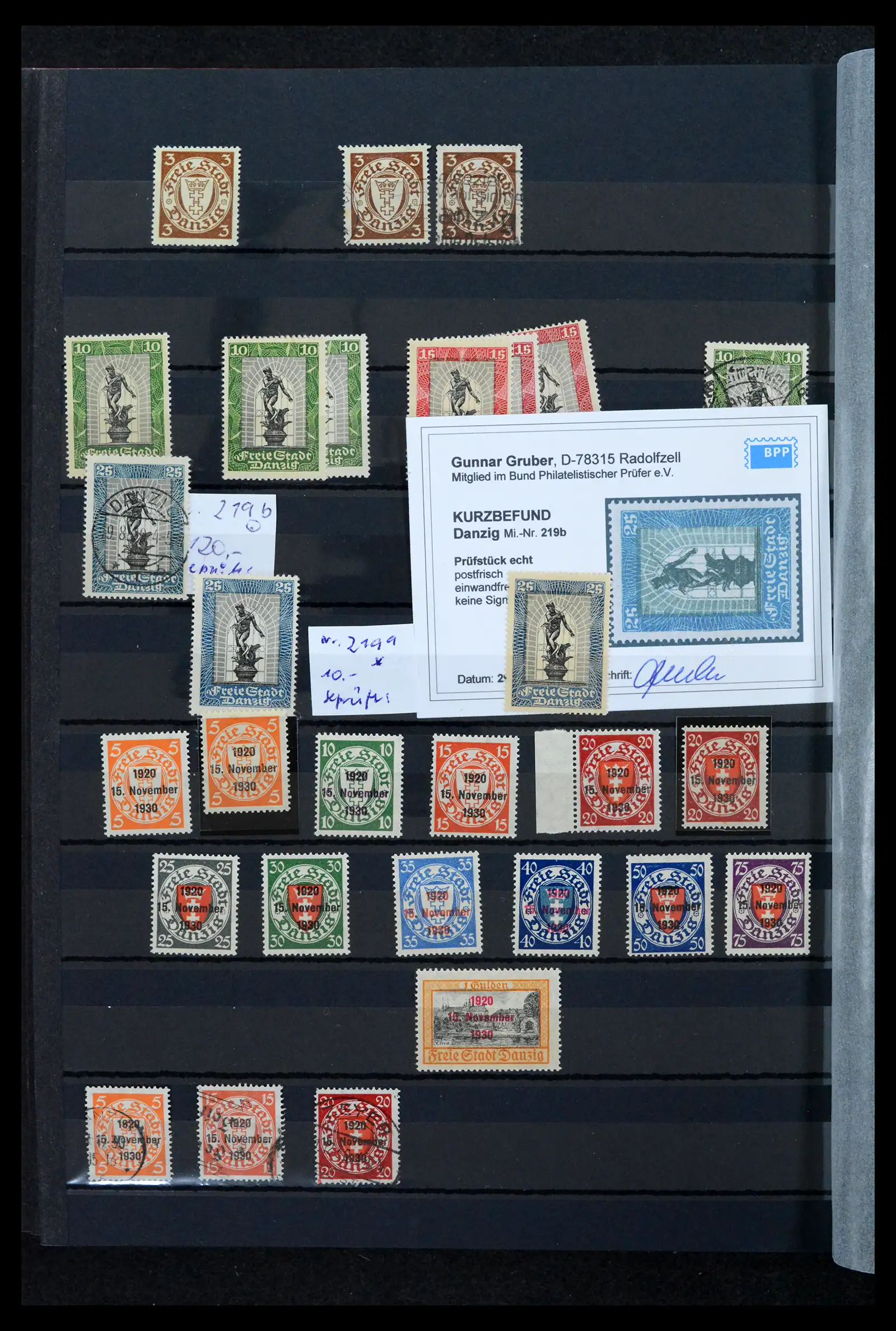 42037 0019 - Postzegelverzameling 42037 Danzig/Memel gespecialiseerd 1920-1939.