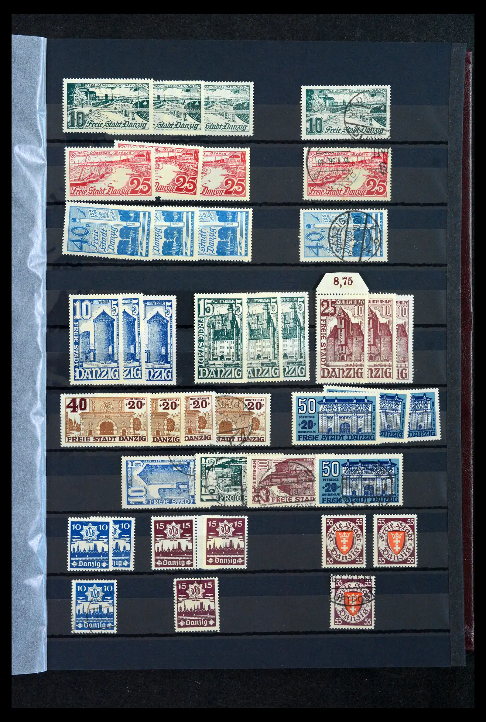 42037 0022 - Postzegelverzameling 42037 Danzig/Memel gespecialiseerd 1920-1939.