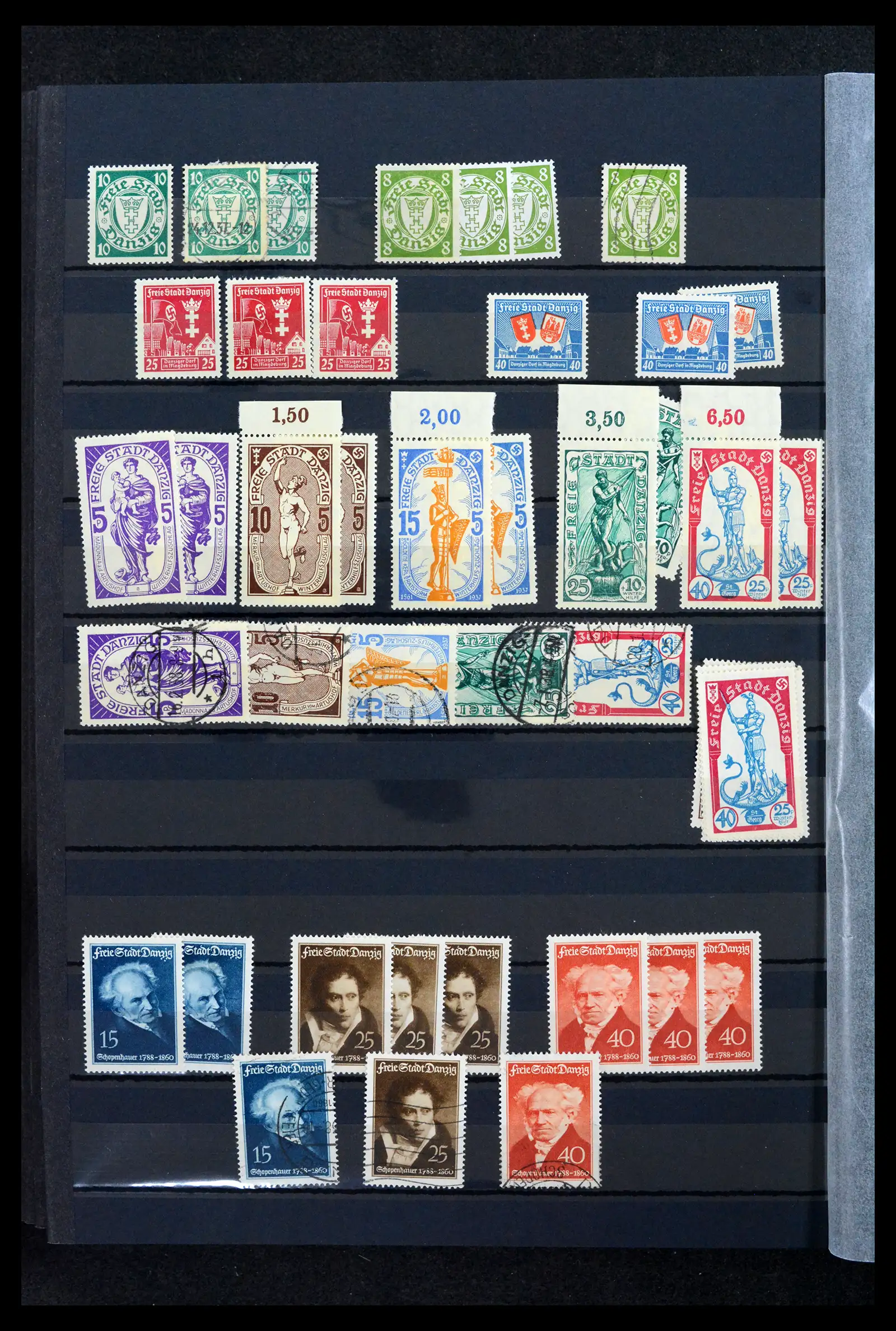 42037 0025 - Postzegelverzameling 42037 Danzig/Memel gespecialiseerd 1920-1939.