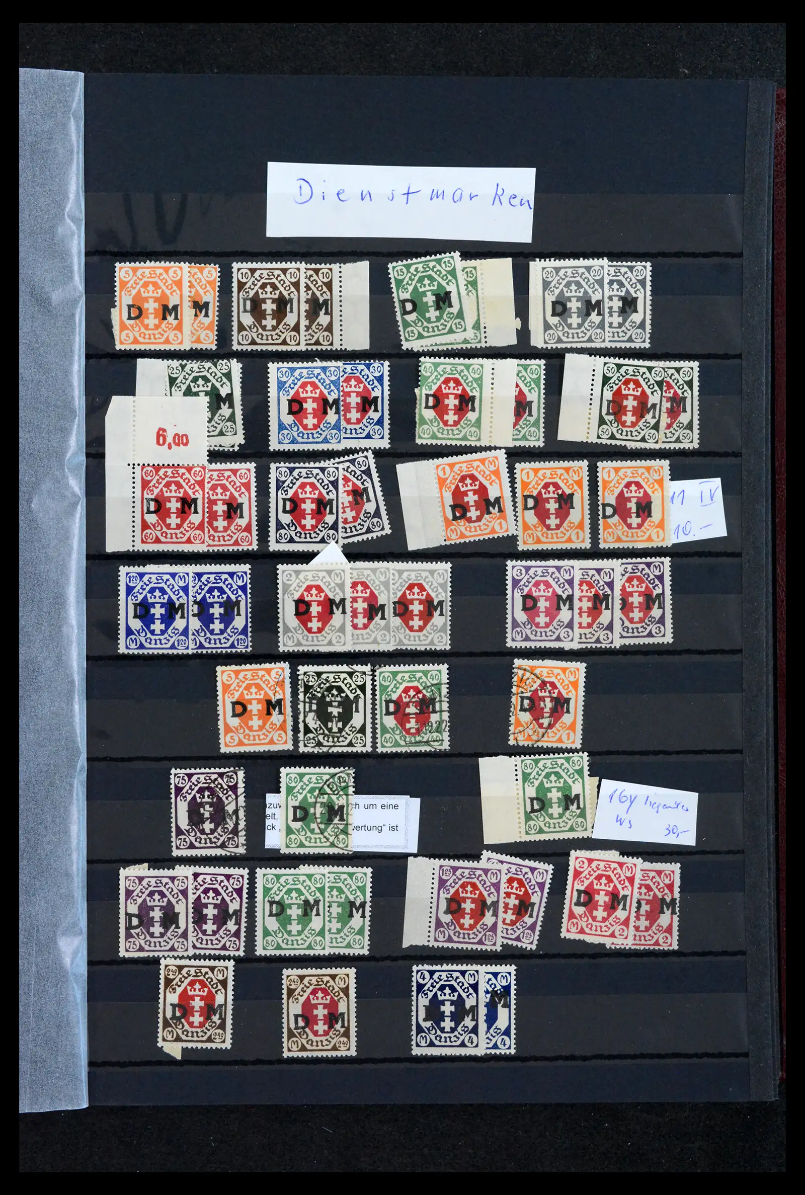 42037 0029 - Postzegelverzameling 42037 Danzig/Memel gespecialiseerd 1920-1939.