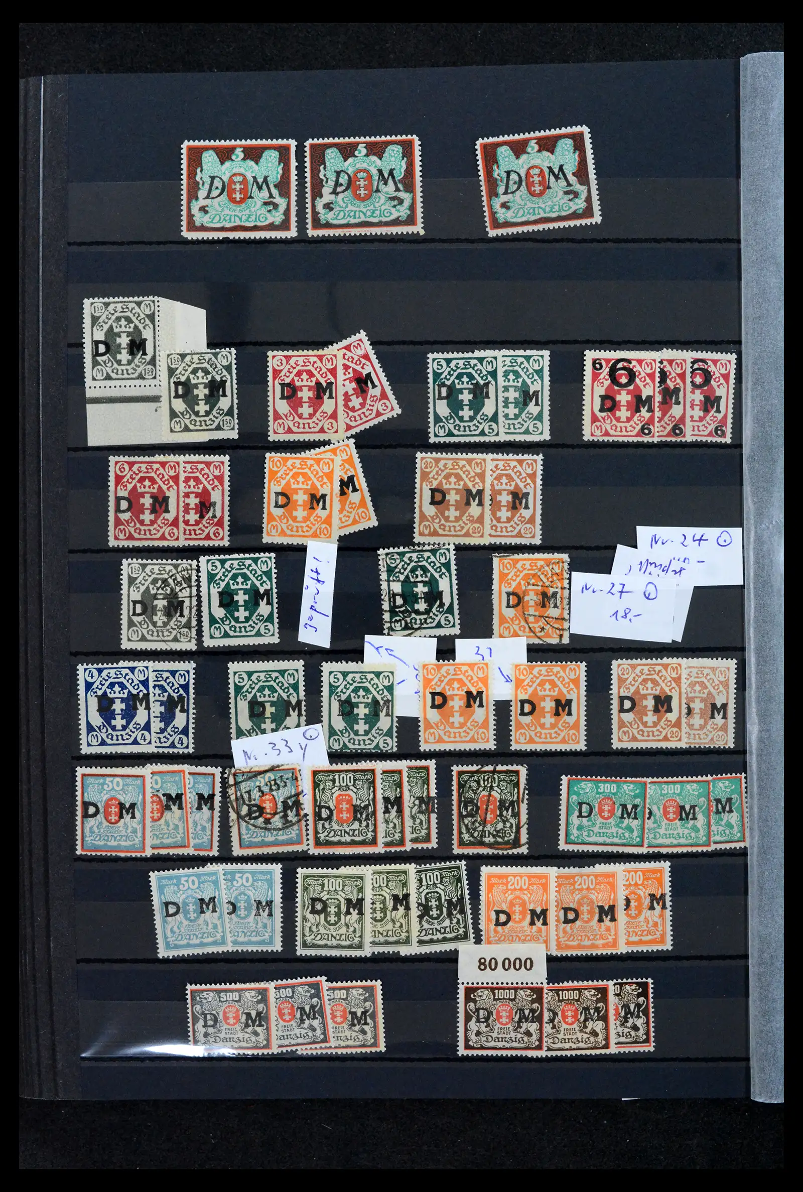 42037 0030 - Postzegelverzameling 42037 Danzig/Memel gespecialiseerd 1920-1939.