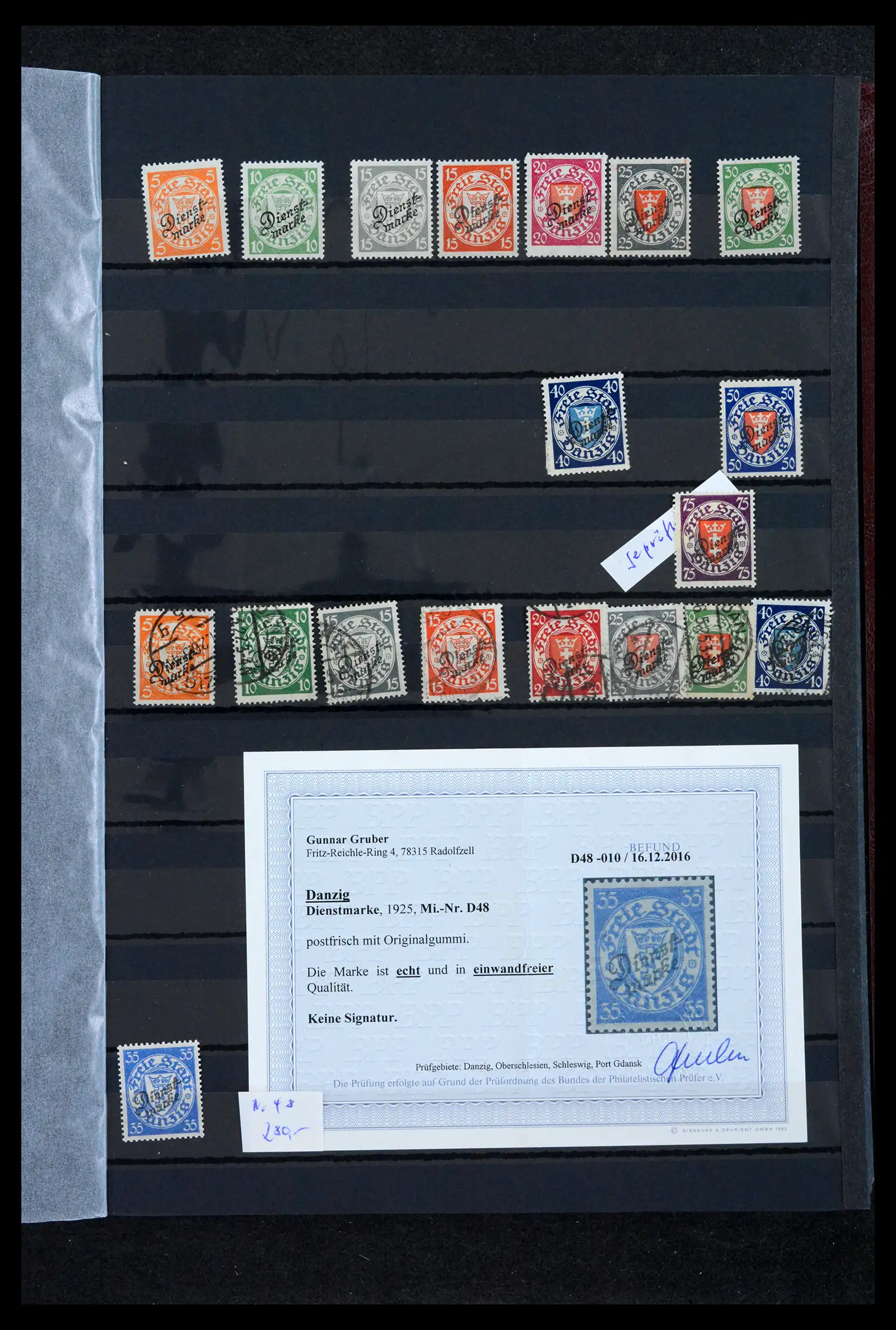 42037 0031 - Postzegelverzameling 42037 Danzig/Memel gespecialiseerd 1920-1939.