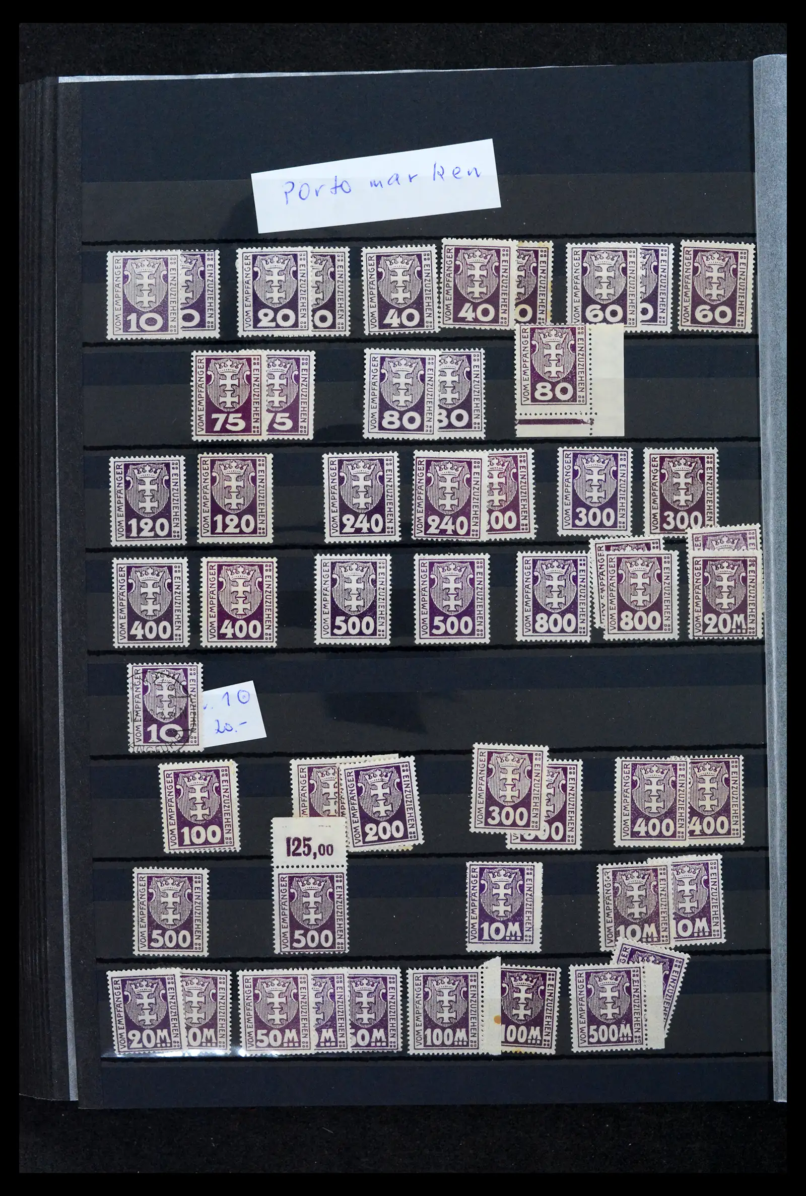 42037 0032 - Postzegelverzameling 42037 Danzig/Memel gespecialiseerd 1920-1939.