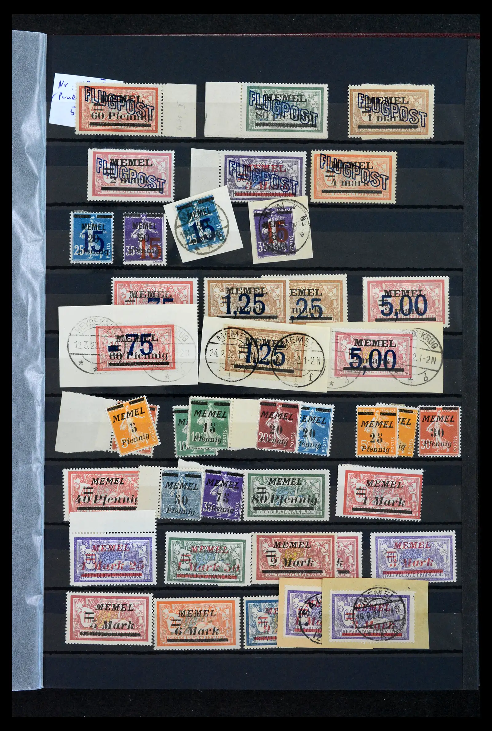 42037 0038 - Postzegelverzameling 42037 Danzig/Memel gespecialiseerd 1920-1939.