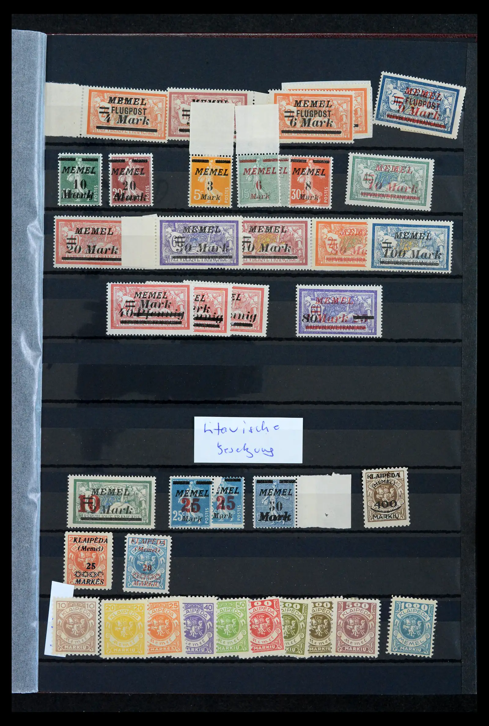 42037 0040 - Postzegelverzameling 42037 Danzig/Memel gespecialiseerd 1920-1939.