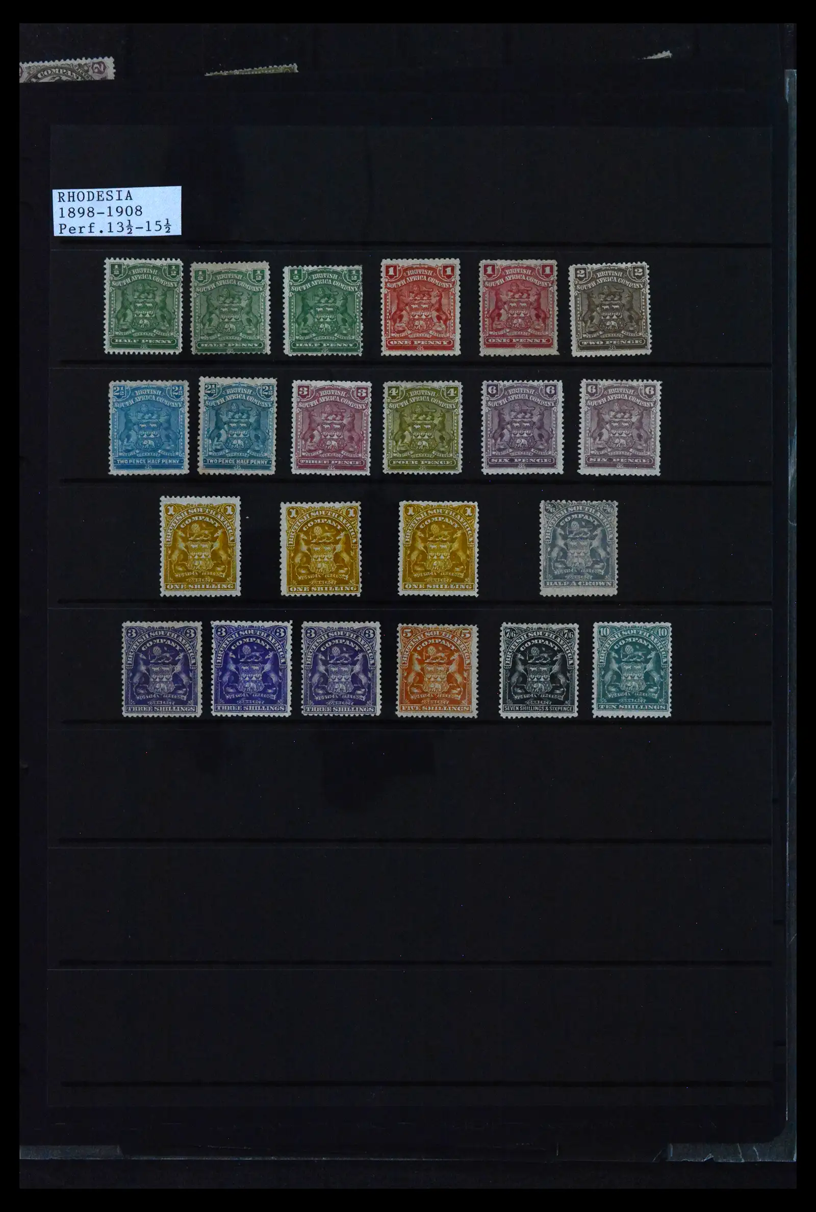 42039 0004 - Postzegelverzameling 42039 Rhodesië 1890-1932.