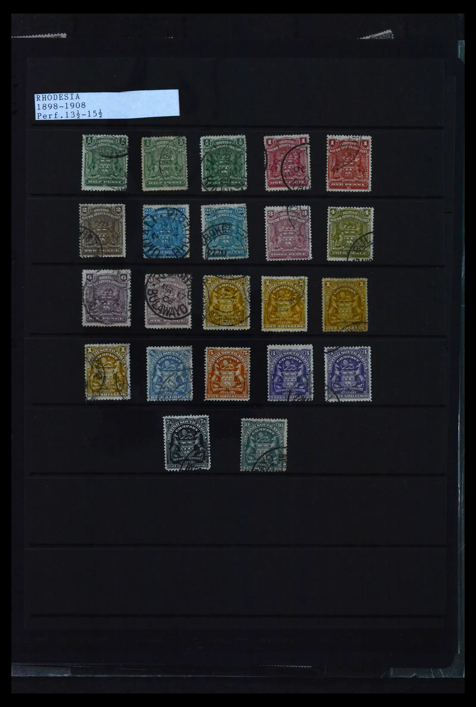42039 0005 - Postzegelverzameling 42039 Rhodesië 1890-1932.