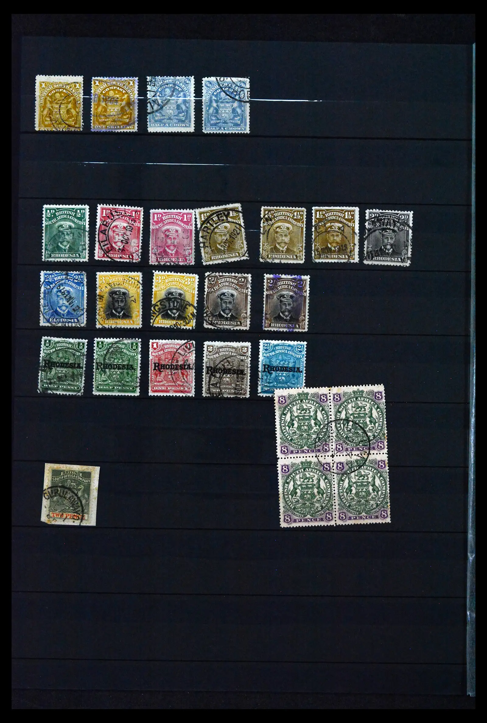 42039 0012 - Postzegelverzameling 42039 Rhodesië 1890-1932.