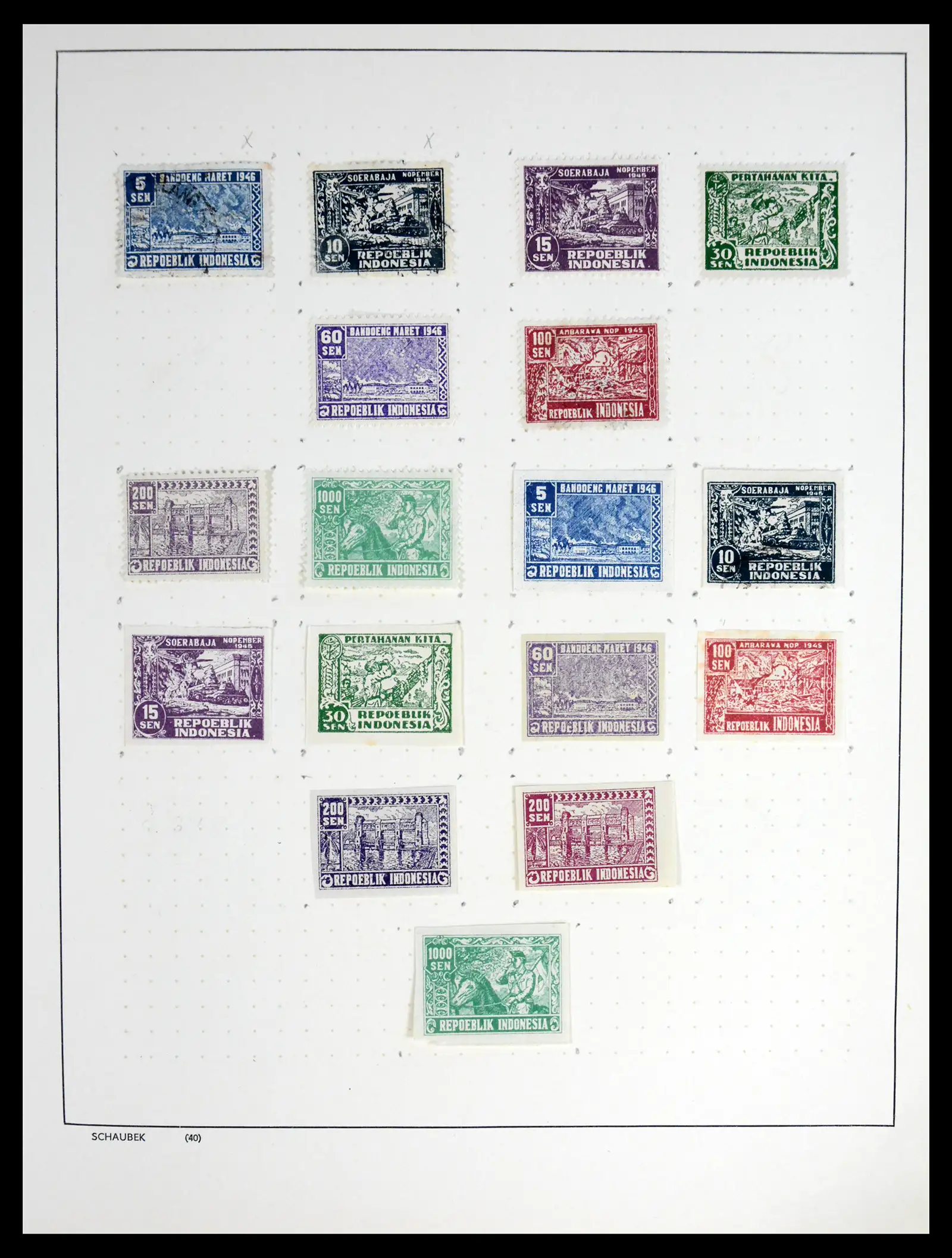 42048 0011 - Postzegelverzameling 42048 Nederlands Indië Japanse bezetting / interim 1842-1948.