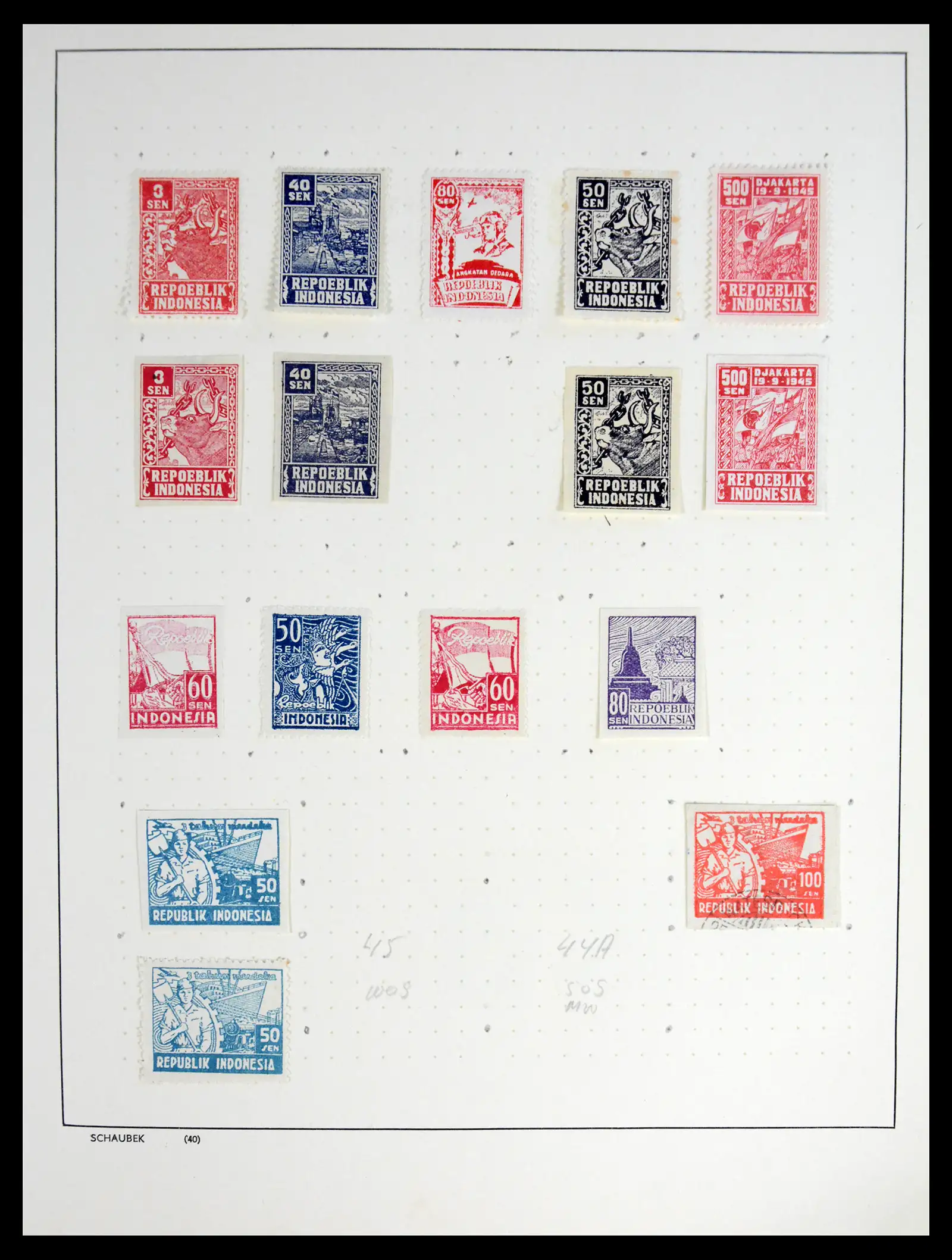 42048 0012 - Postzegelverzameling 42048 Nederlands Indië Japanse bezetting / interim 1842-1948.