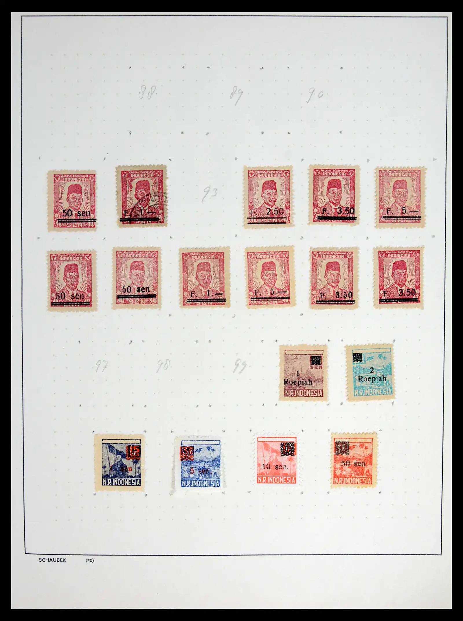 42048 0016 - Postzegelverzameling 42048 Nederlands Indië Japanse bezetting / interim 1842-1948.