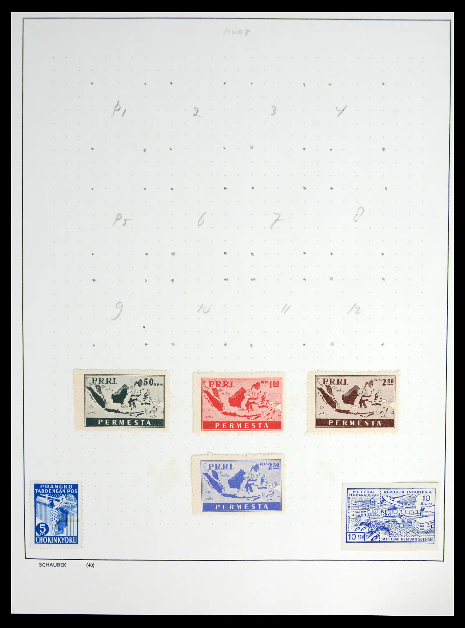 42048 0021 - Postzegelverzameling 42048 Nederlands Indië Japanse bezetting / interim 1842-1948.
