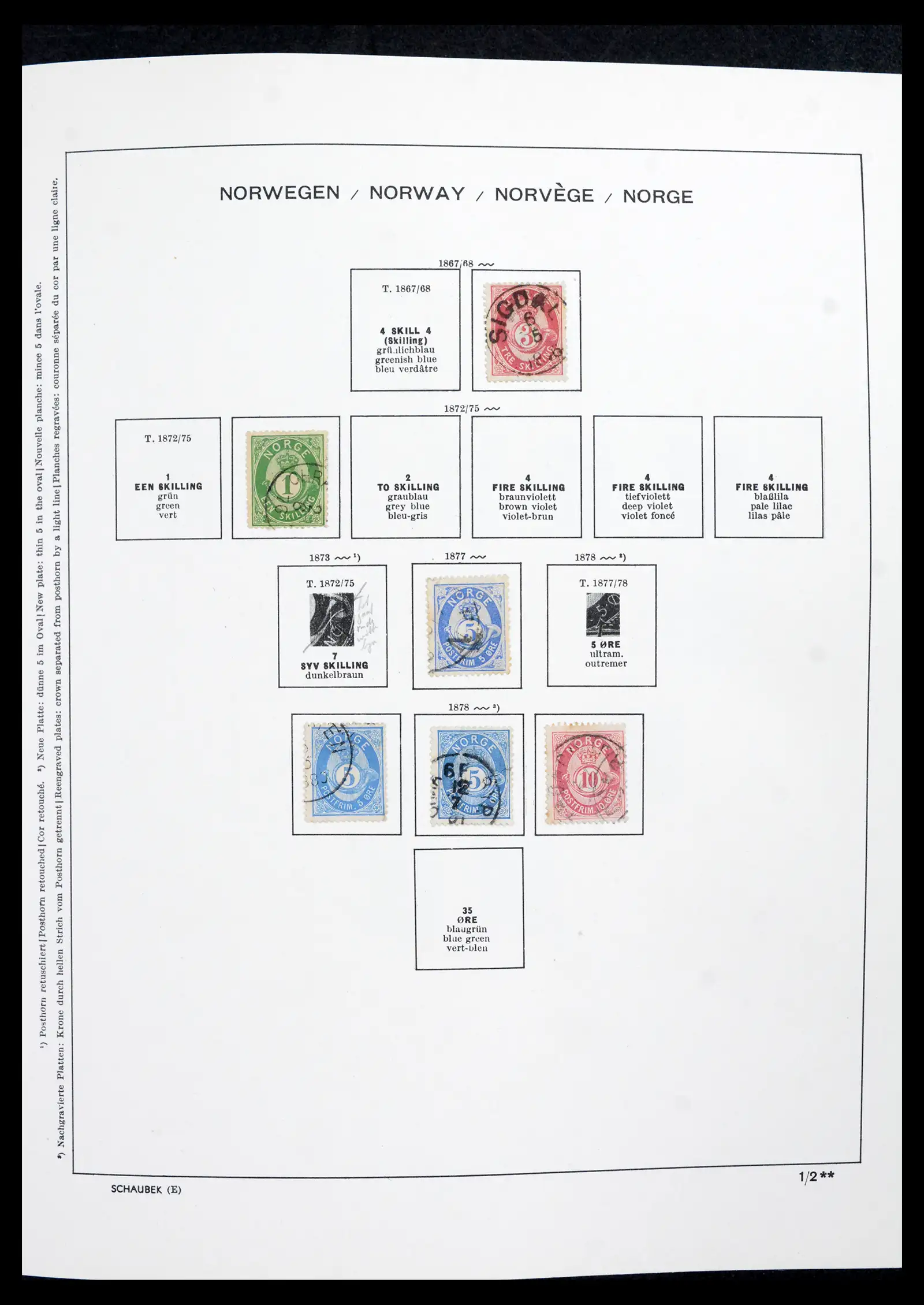 42052 0003 - Postzegelverzameling 42052 Noorwegen 1855-2000.