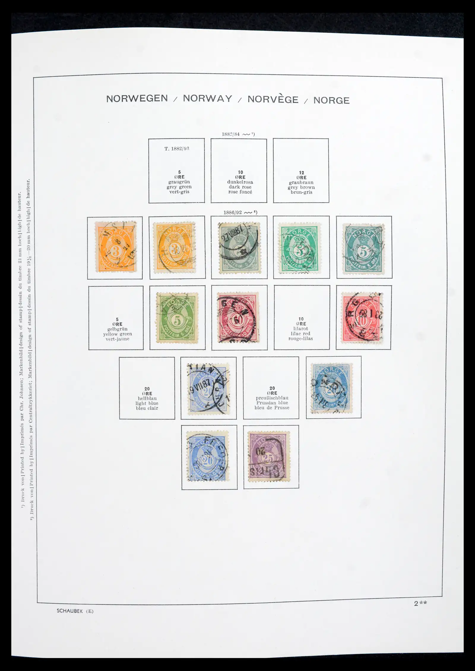 42052 0004 - Postzegelverzameling 42052 Noorwegen 1855-2000.