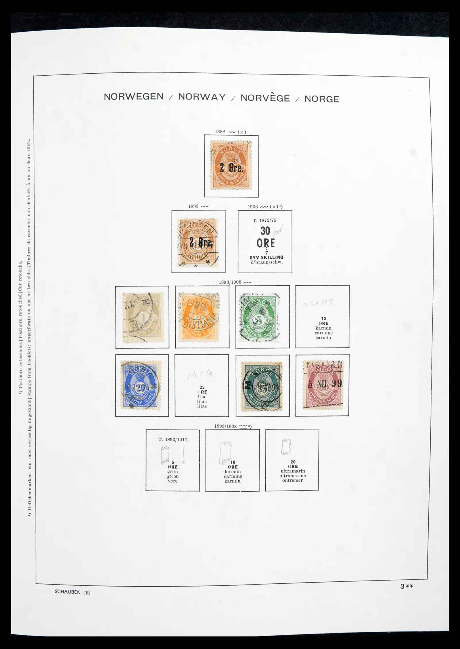 42052 0006 - Postzegelverzameling 42052 Noorwegen 1855-2000.