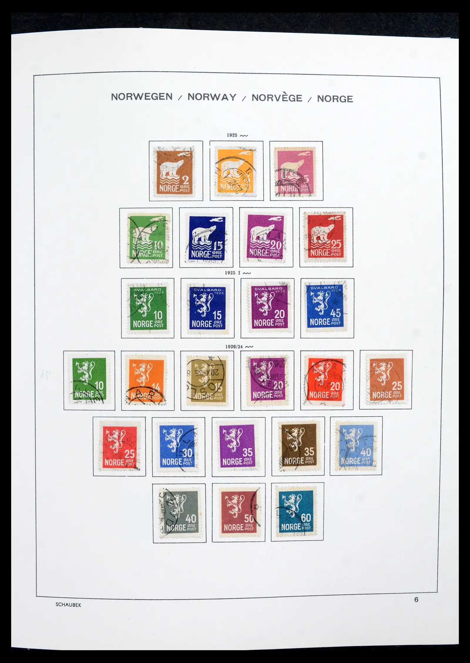 42052 0009 - Postzegelverzameling 42052 Noorwegen 1855-2000.