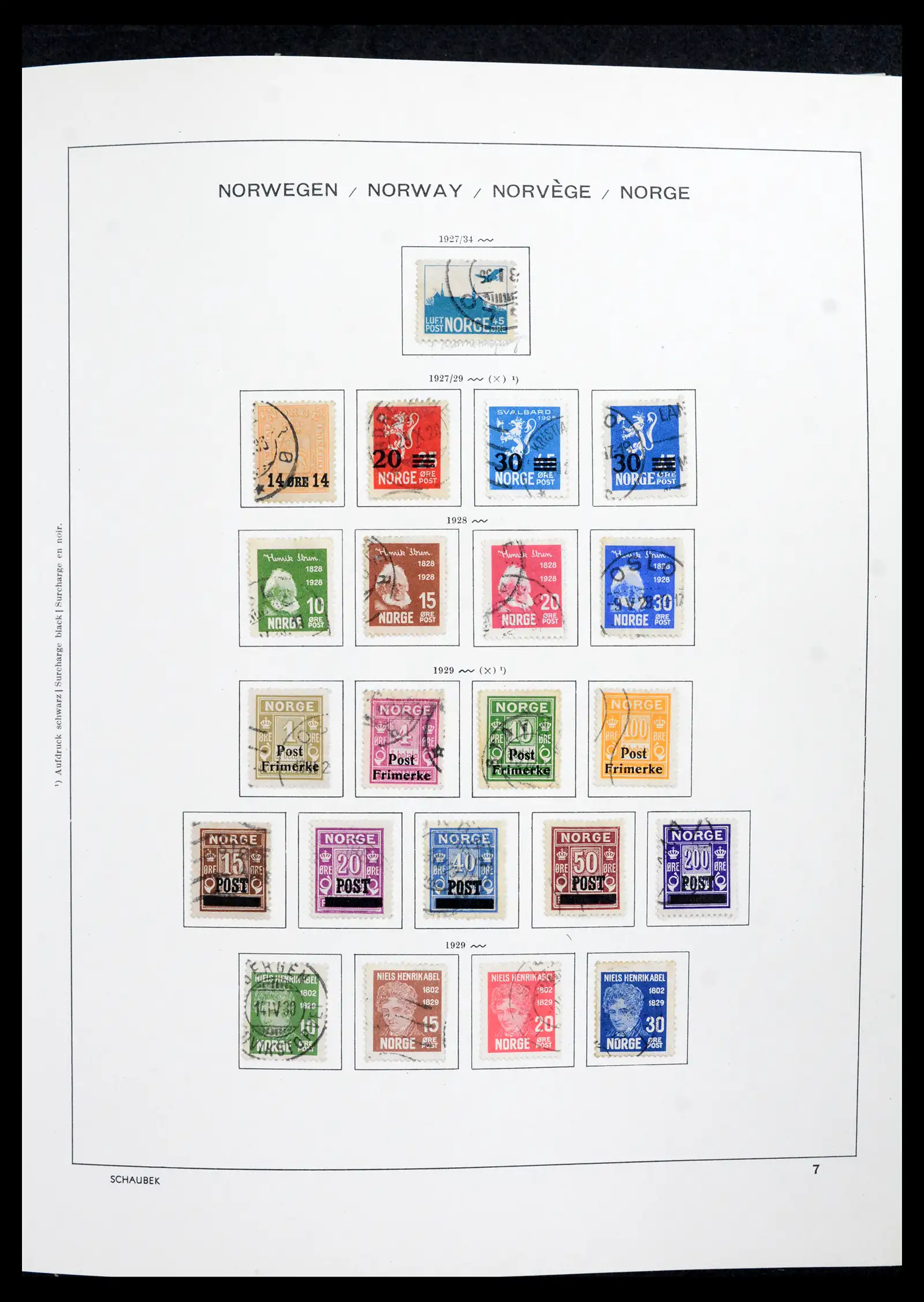 42052 0010 - Postzegelverzameling 42052 Noorwegen 1855-2000.