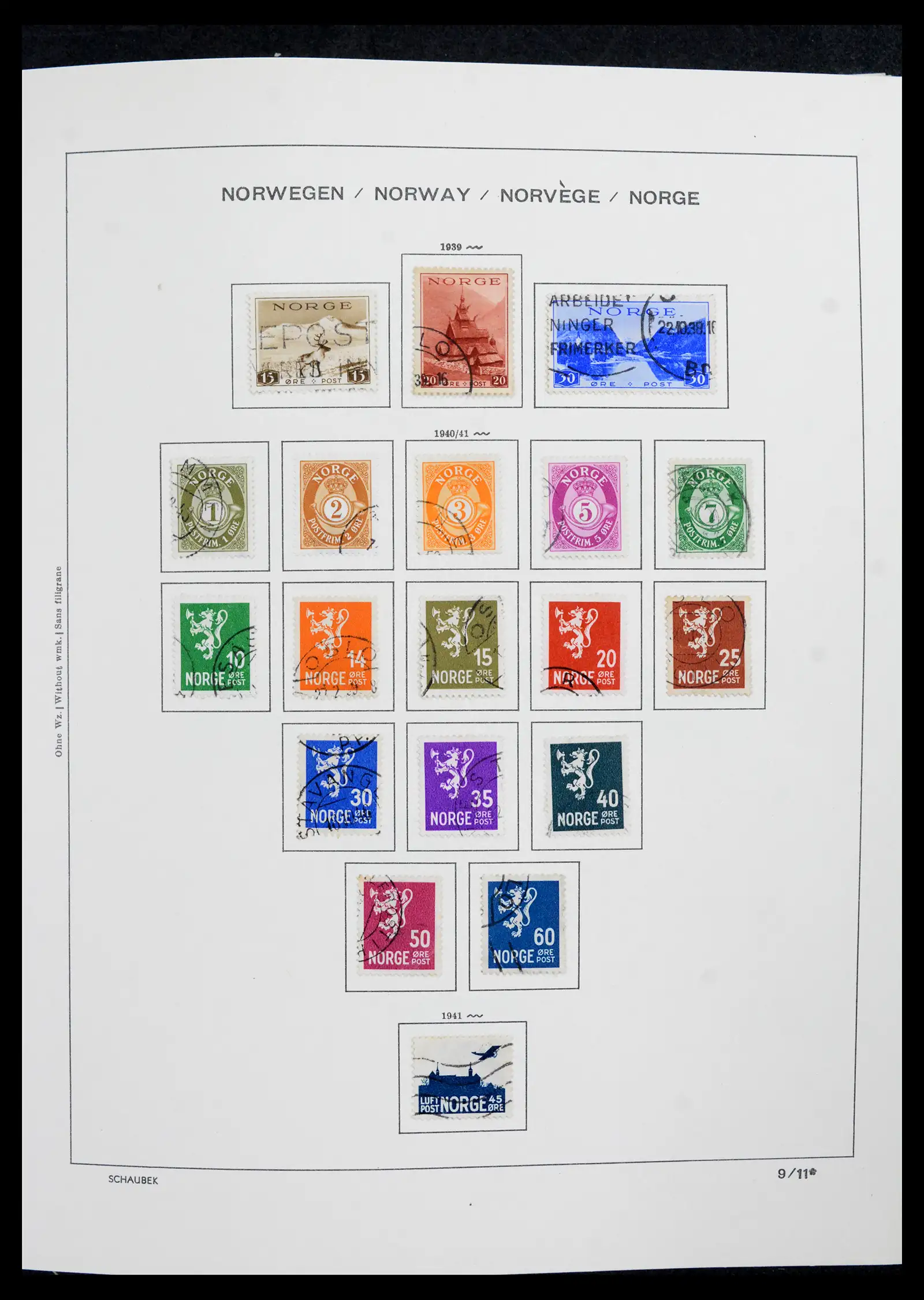 42052 0015 - Postzegelverzameling 42052 Noorwegen 1855-2000.