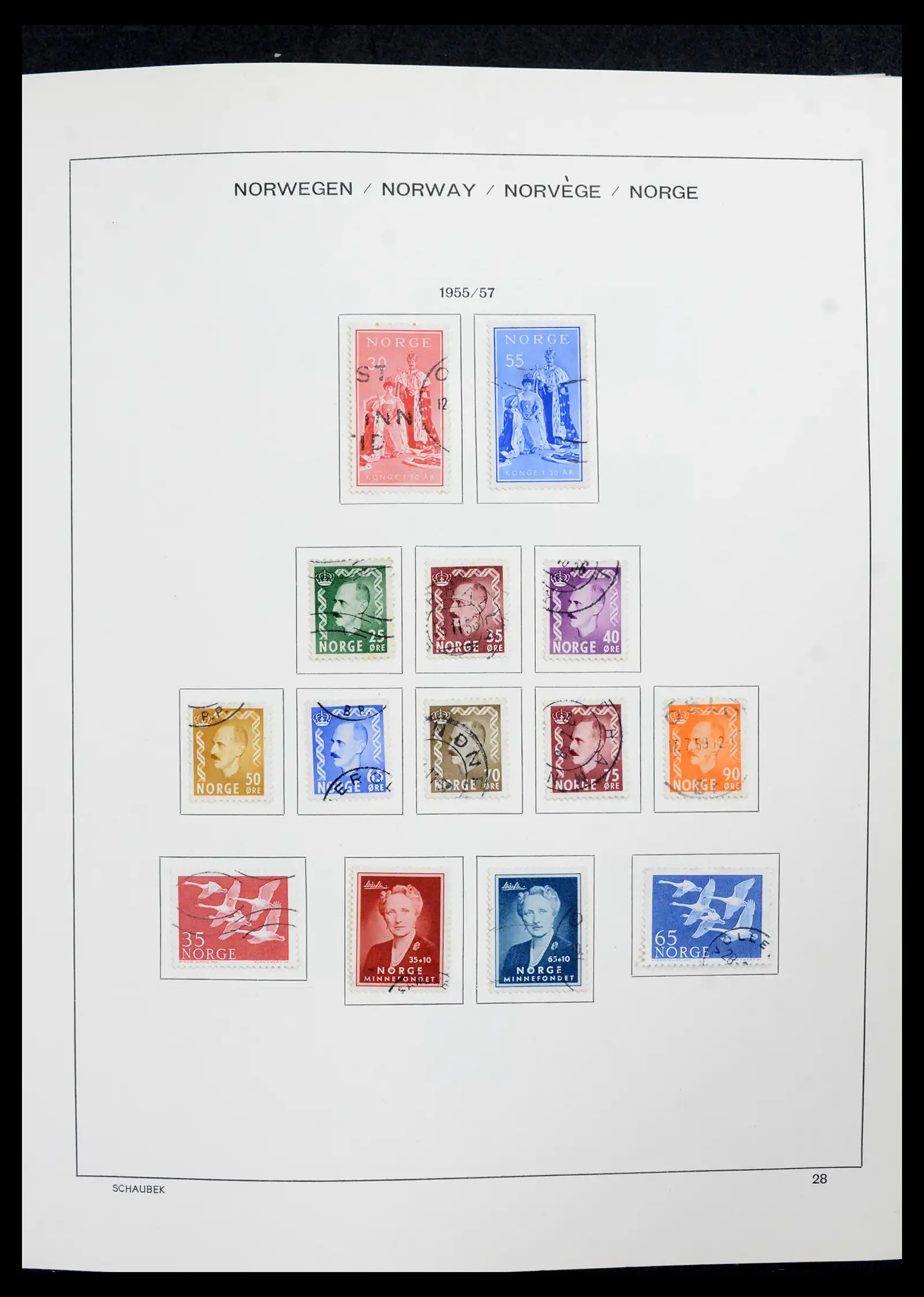 42052 0029 - Postzegelverzameling 42052 Noorwegen 1855-2000.