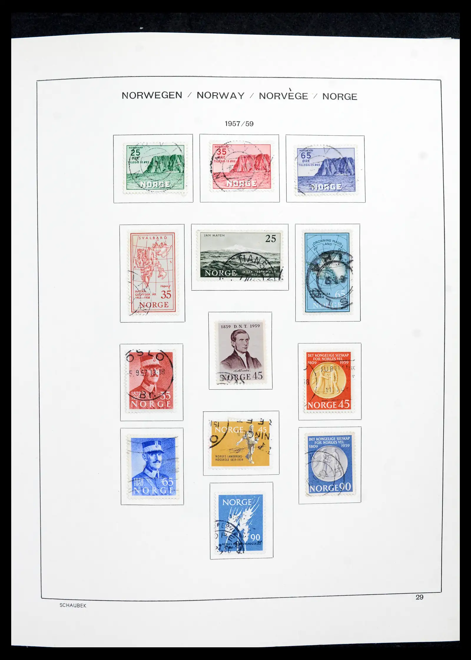 42052 0030 - Postzegelverzameling 42052 Noorwegen 1855-2000.
