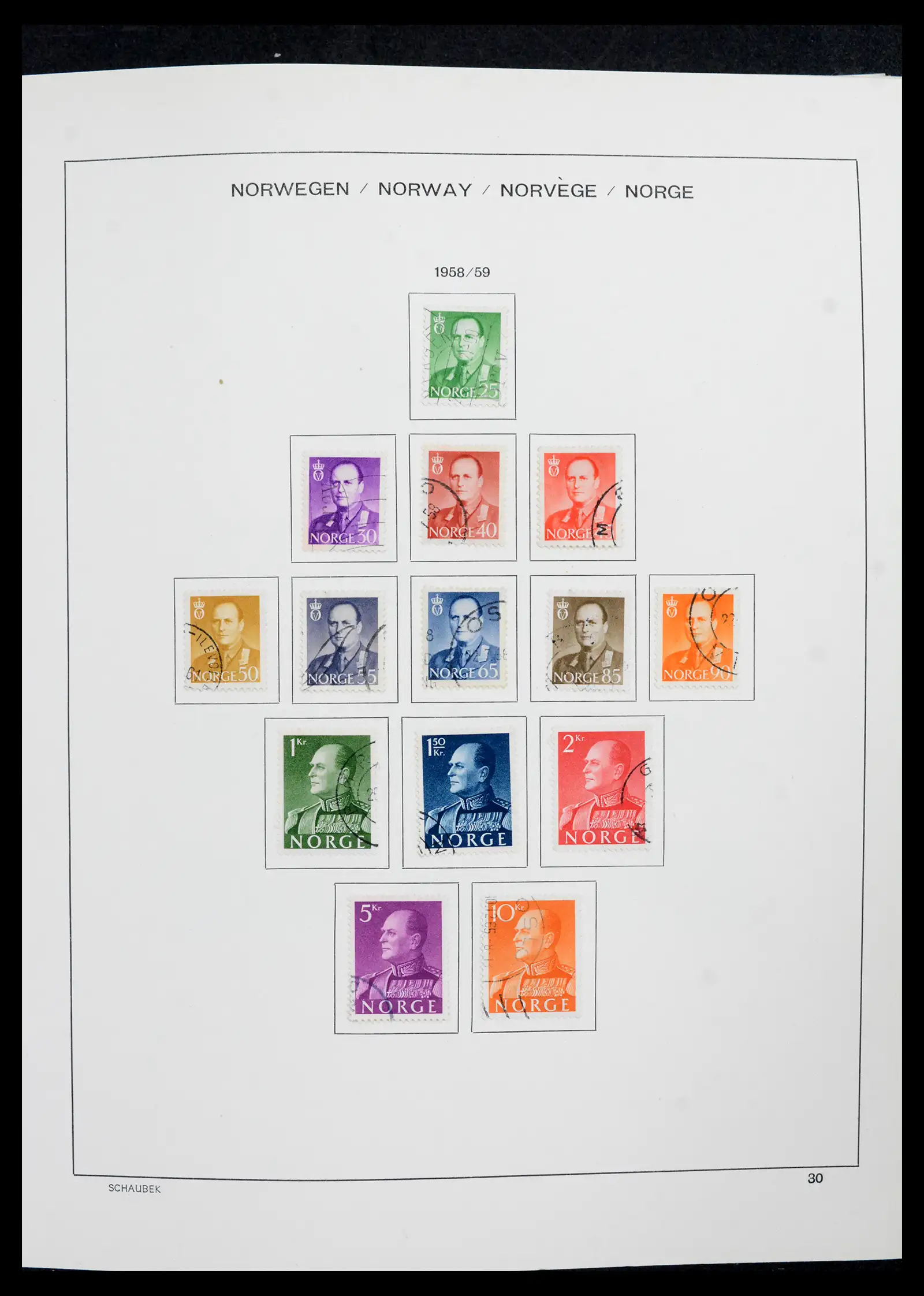42052 0031 - Postzegelverzameling 42052 Noorwegen 1855-2000.