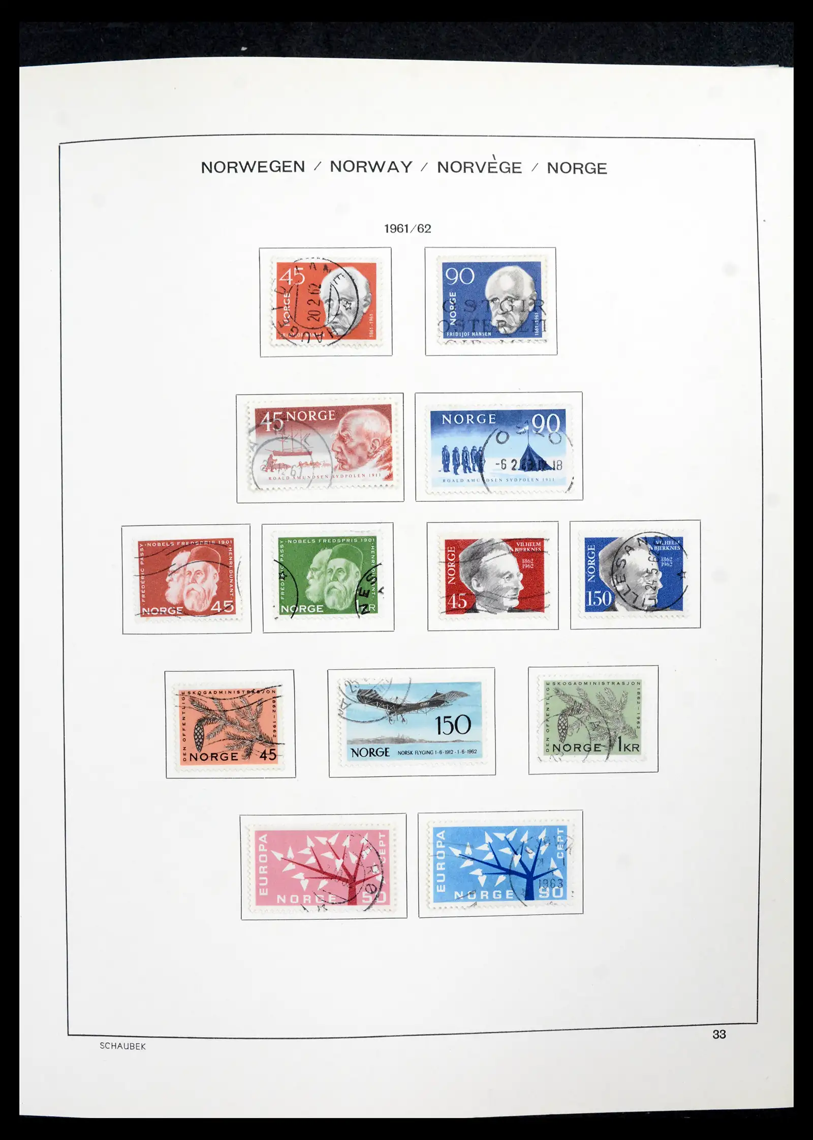 42052 0034 - Postzegelverzameling 42052 Noorwegen 1855-2000.