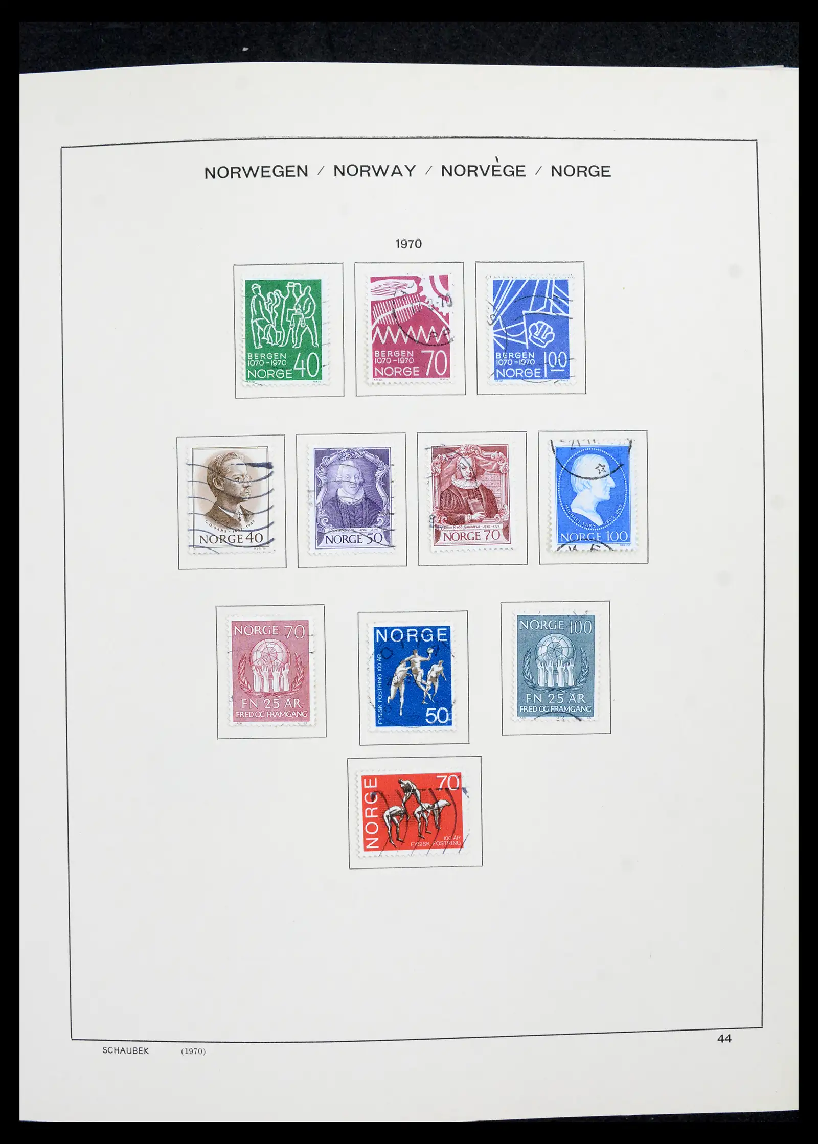 42052 0045 - Postzegelverzameling 42052 Noorwegen 1855-2000.