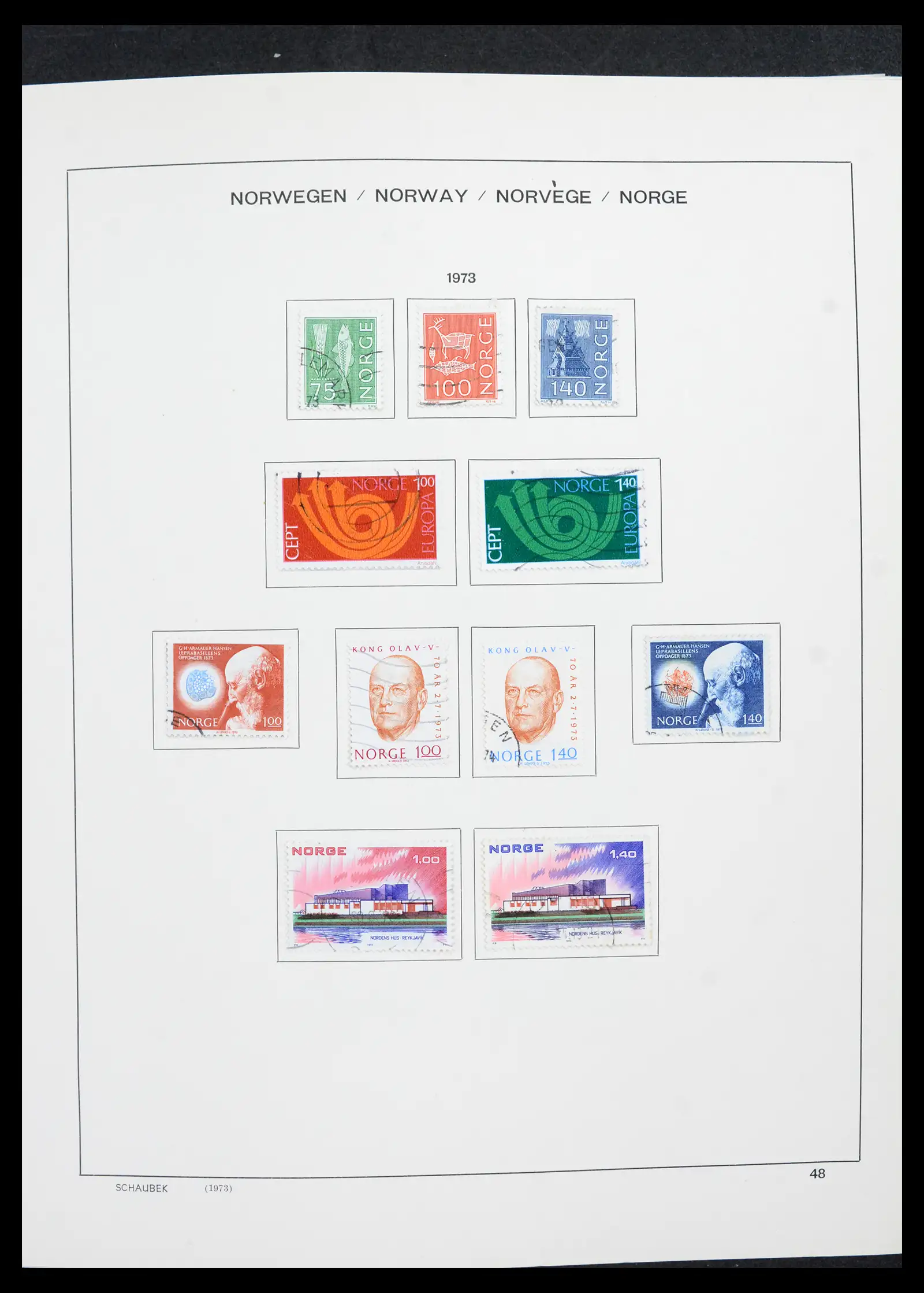 42052 0050 - Postzegelverzameling 42052 Noorwegen 1855-2000.