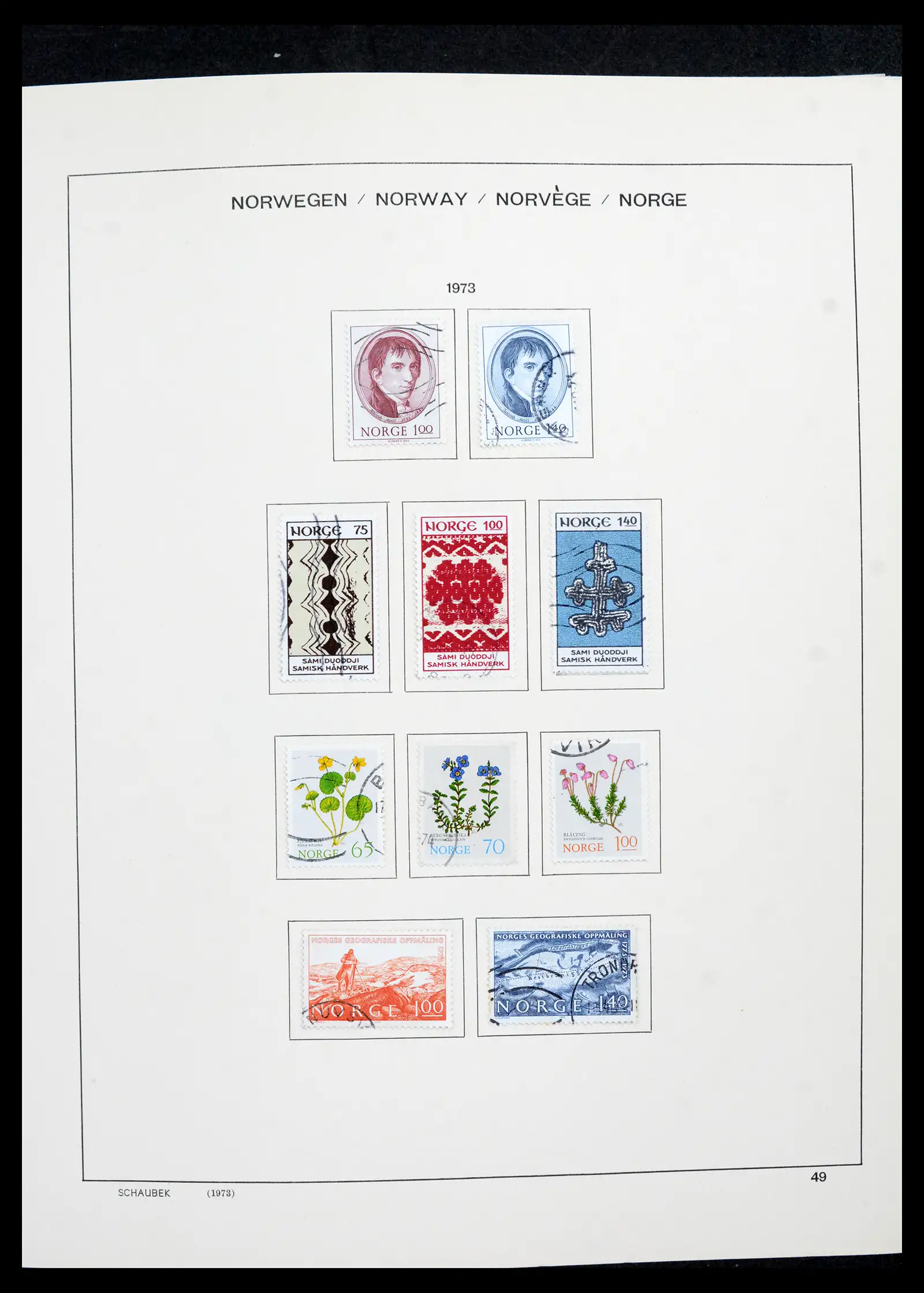 42052 0051 - Postzegelverzameling 42052 Noorwegen 1855-2000.