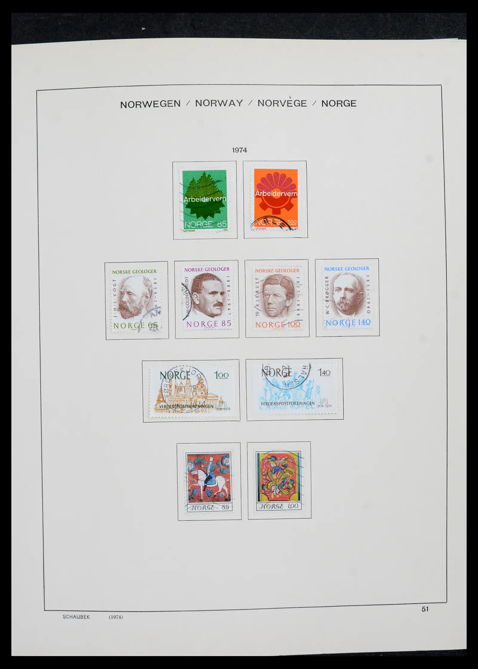 42052 0053 - Postzegelverzameling 42052 Noorwegen 1855-2000.