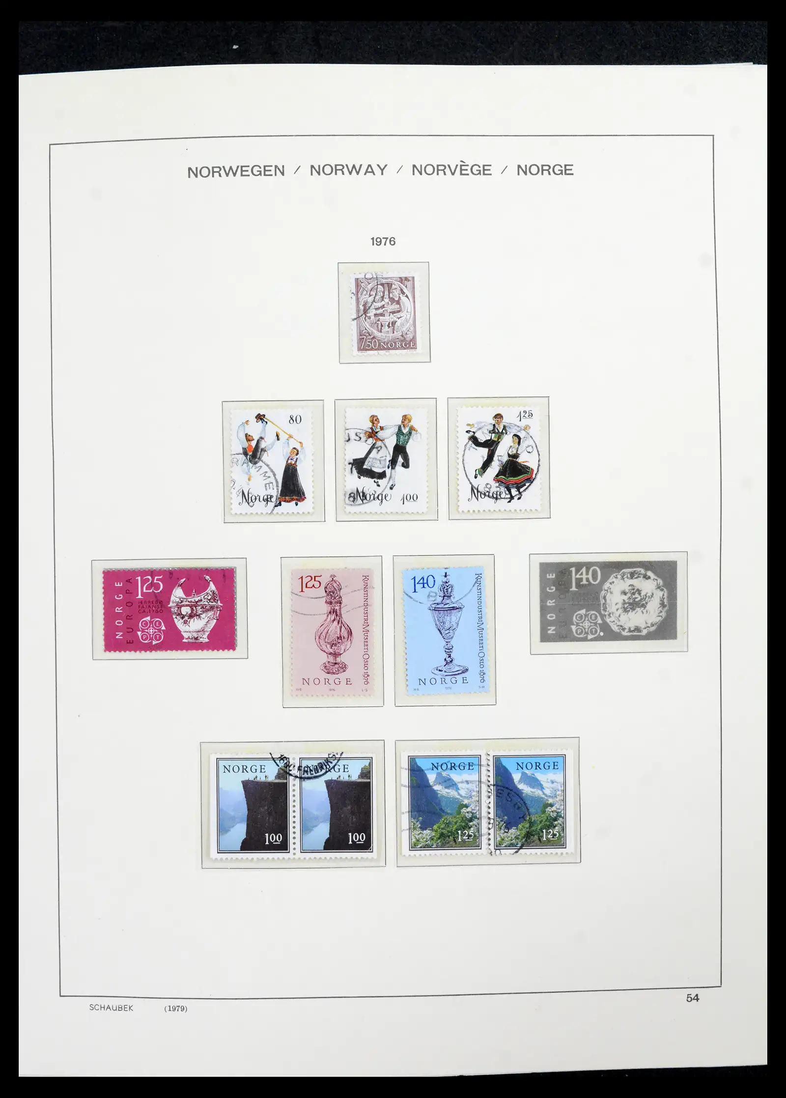 42052 0056 - Postzegelverzameling 42052 Noorwegen 1855-2000.