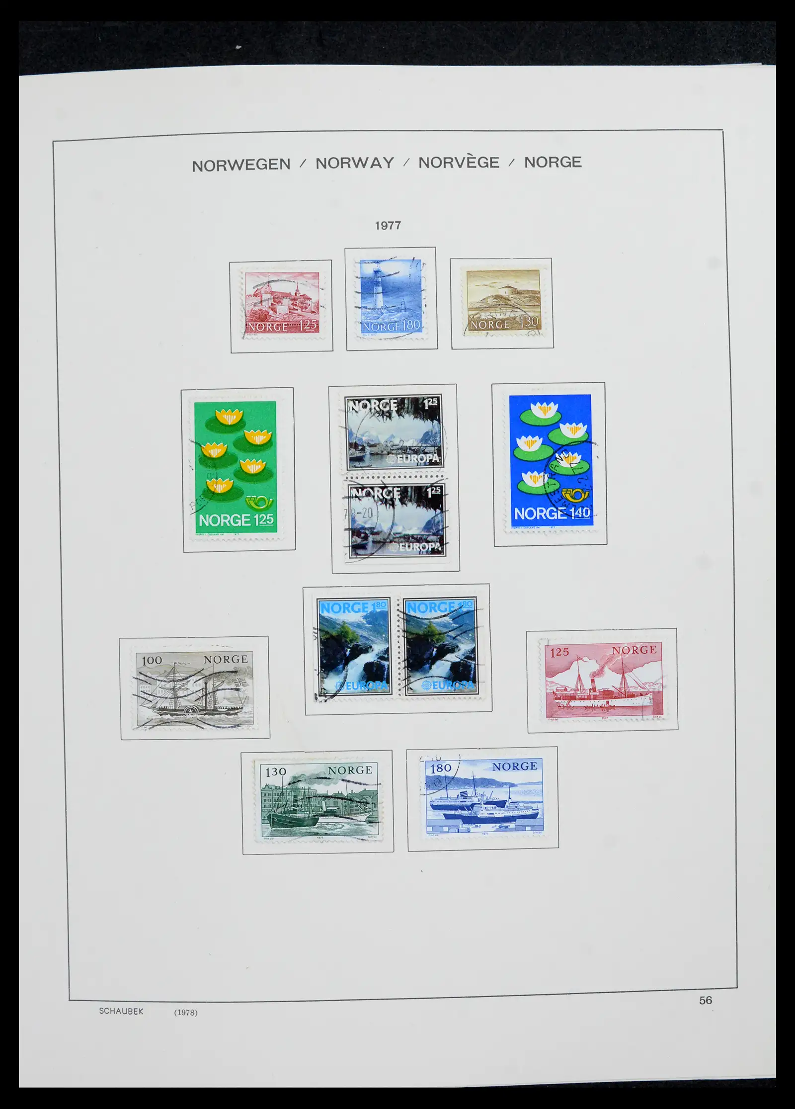 42052 0058 - Postzegelverzameling 42052 Noorwegen 1855-2000.