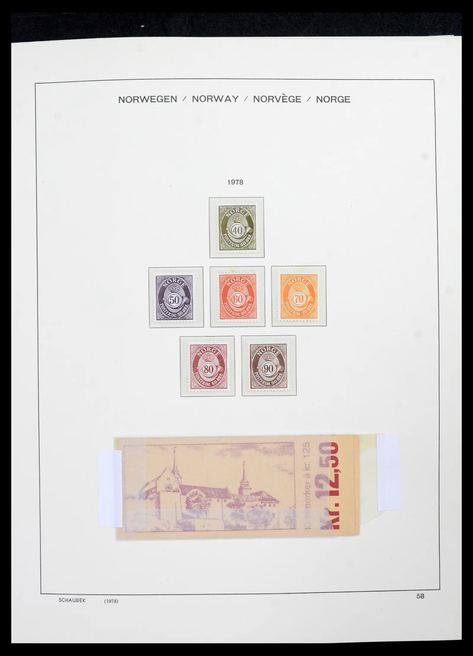 42052 0060 - Postzegelverzameling 42052 Noorwegen 1855-2000.